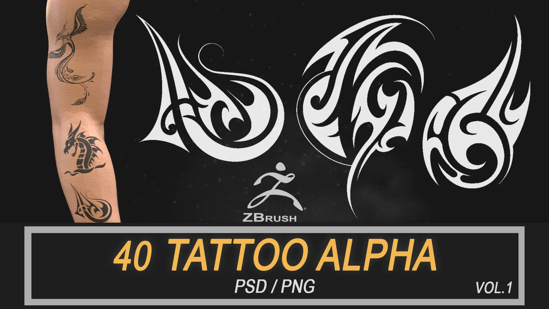 40 Tattoo Alpha Pack Vol.1