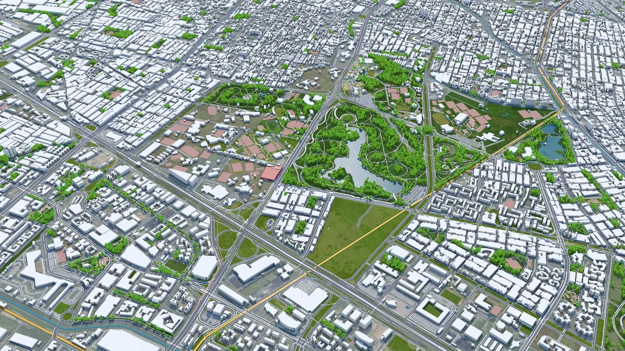 Bogota City Columbia 3D Model 50 Km