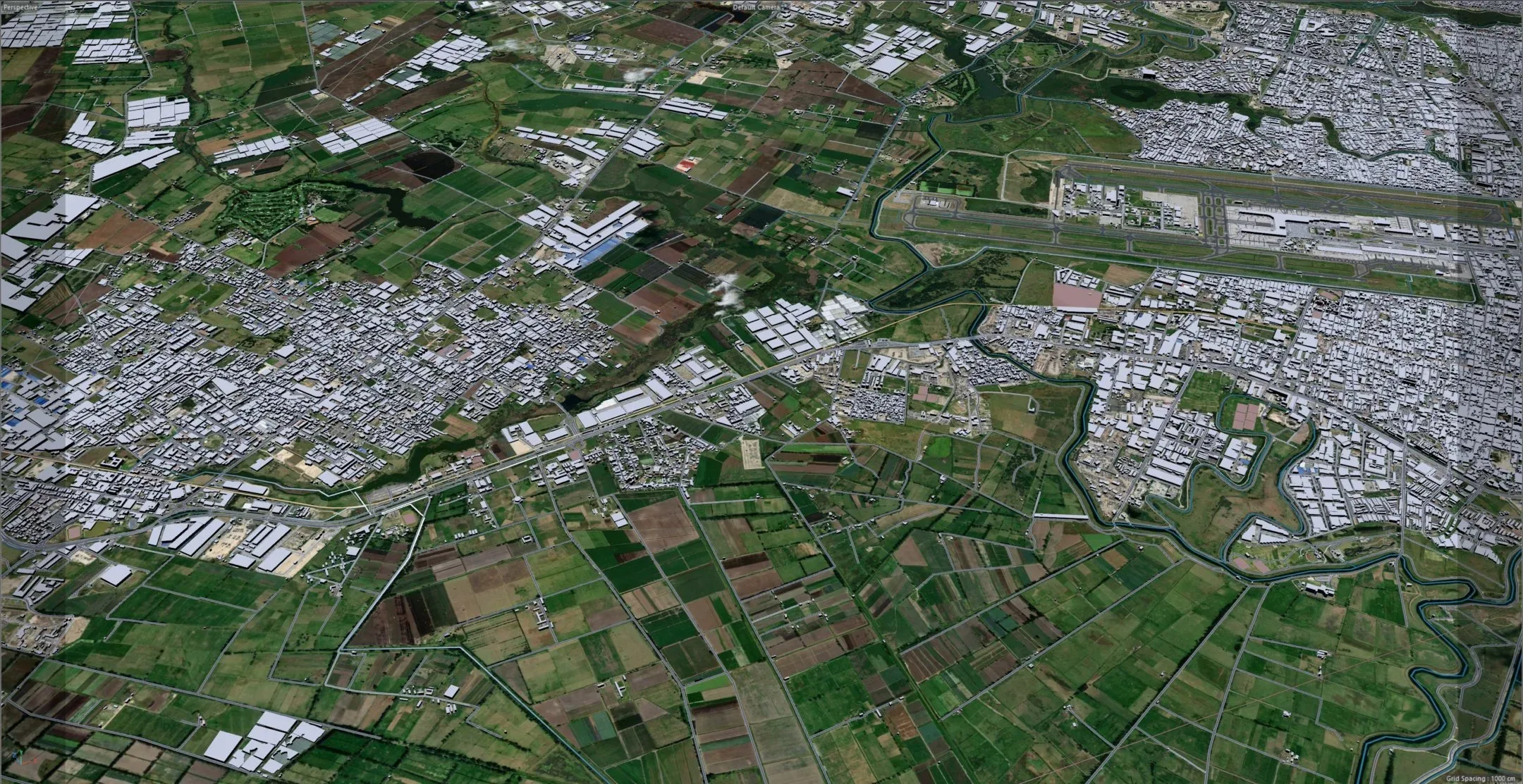 Bogota City Columbia 3D Model 50 Km