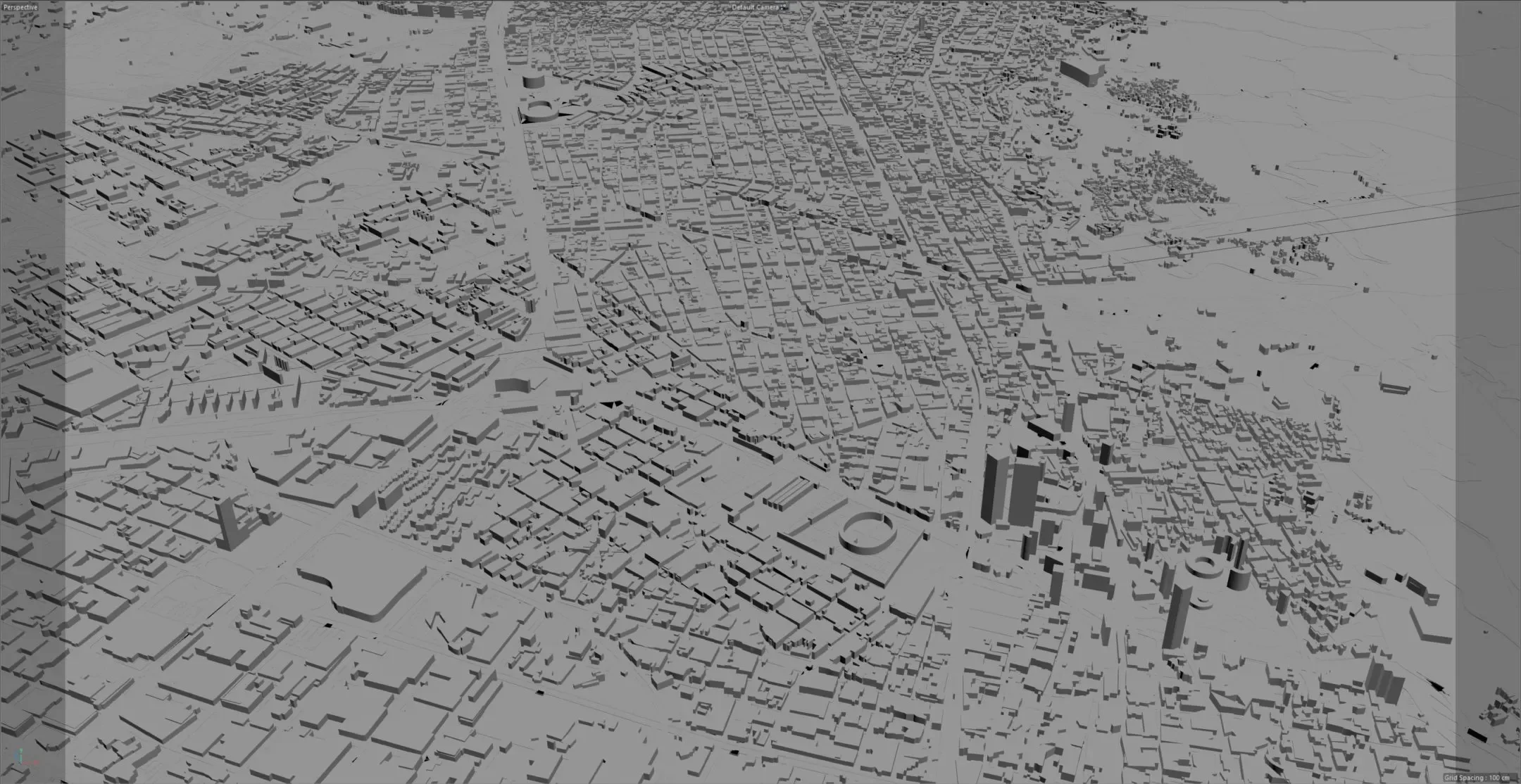 Bogota City Columbia 3D Model 50 Km