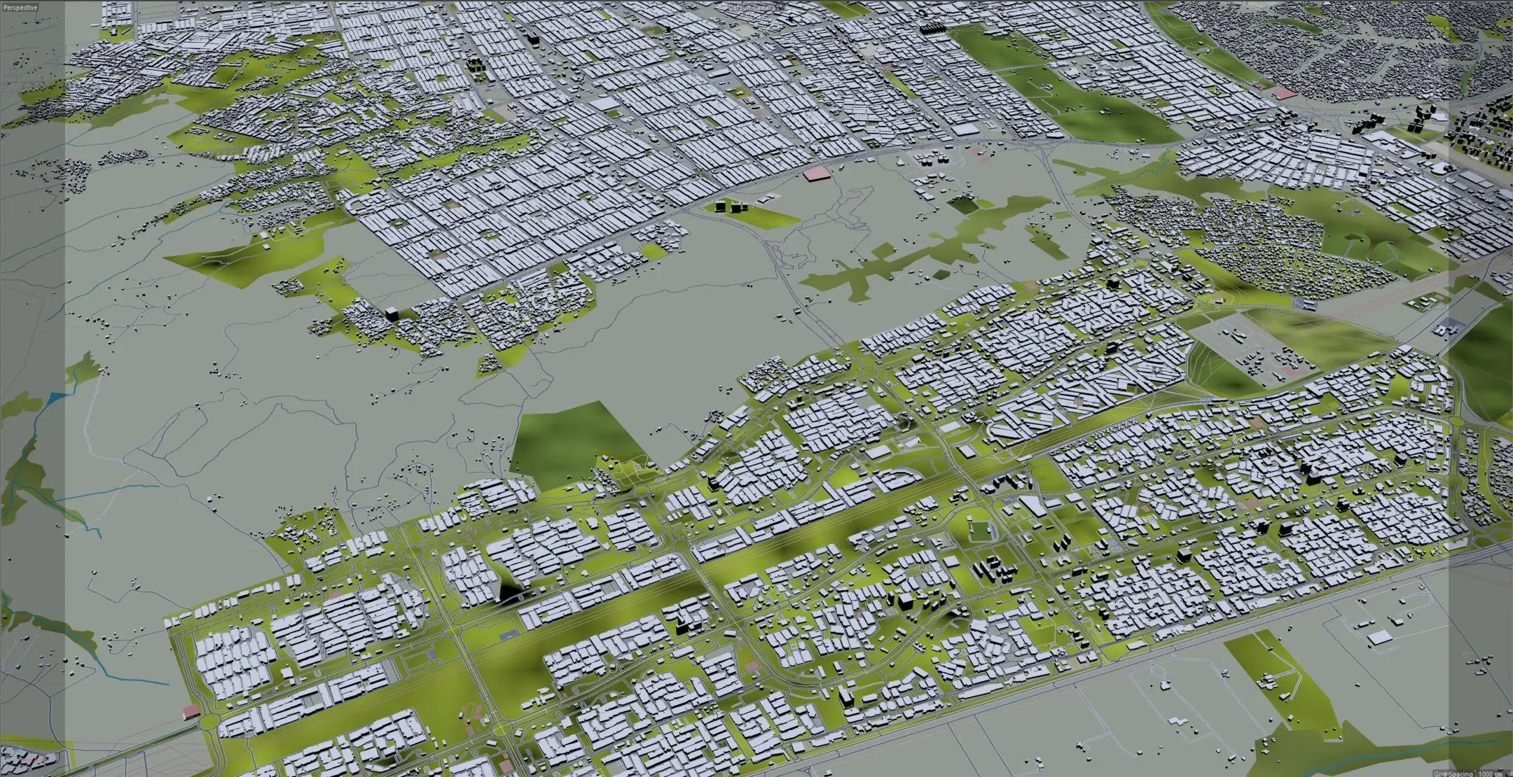 Brasilia City Brazil 3D Model 110 km