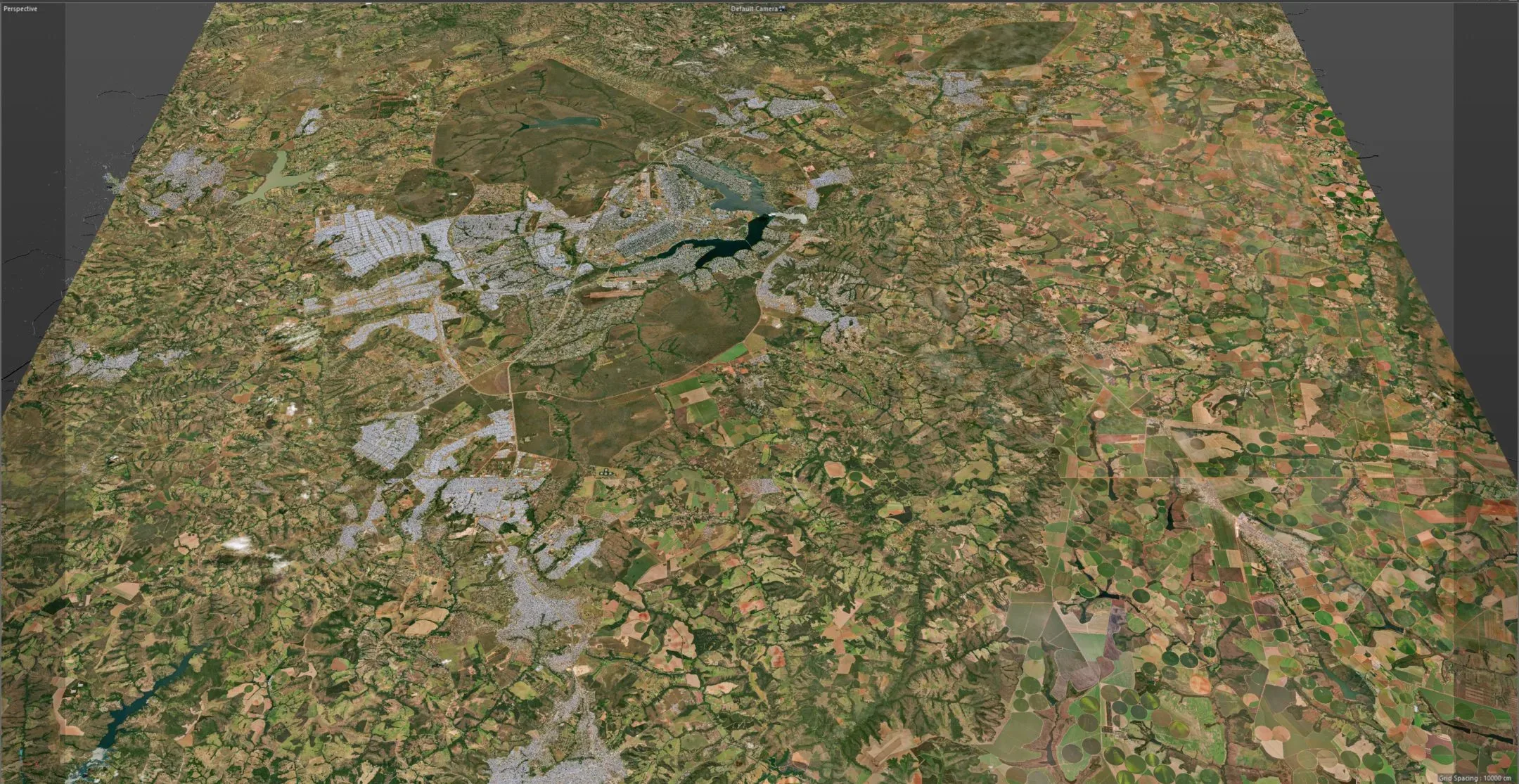 Brasilia City Brazil 3D Model 110 km