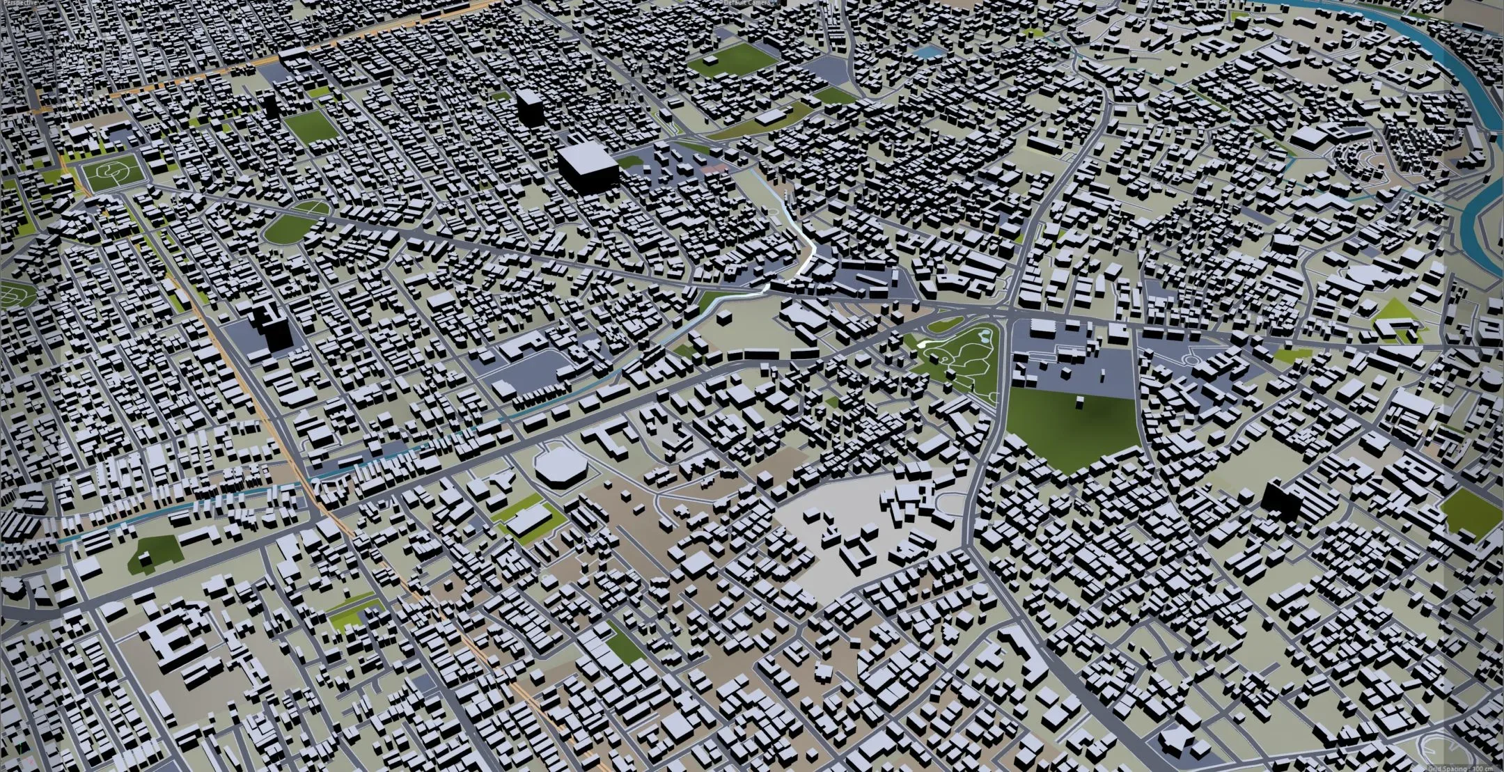 Chennai City India 3D Model 60Km
