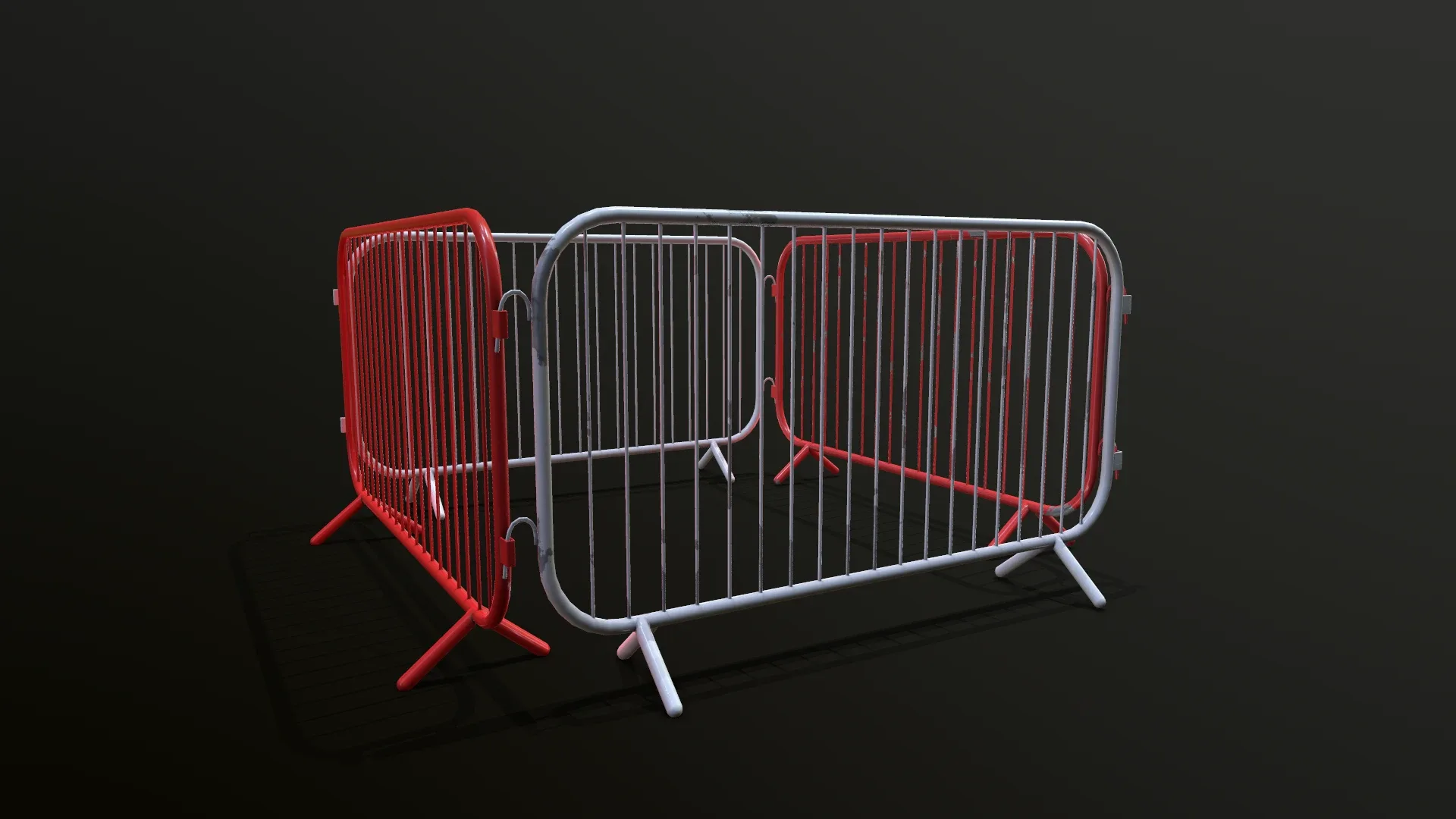 Crowd Control Barrier Game-ready