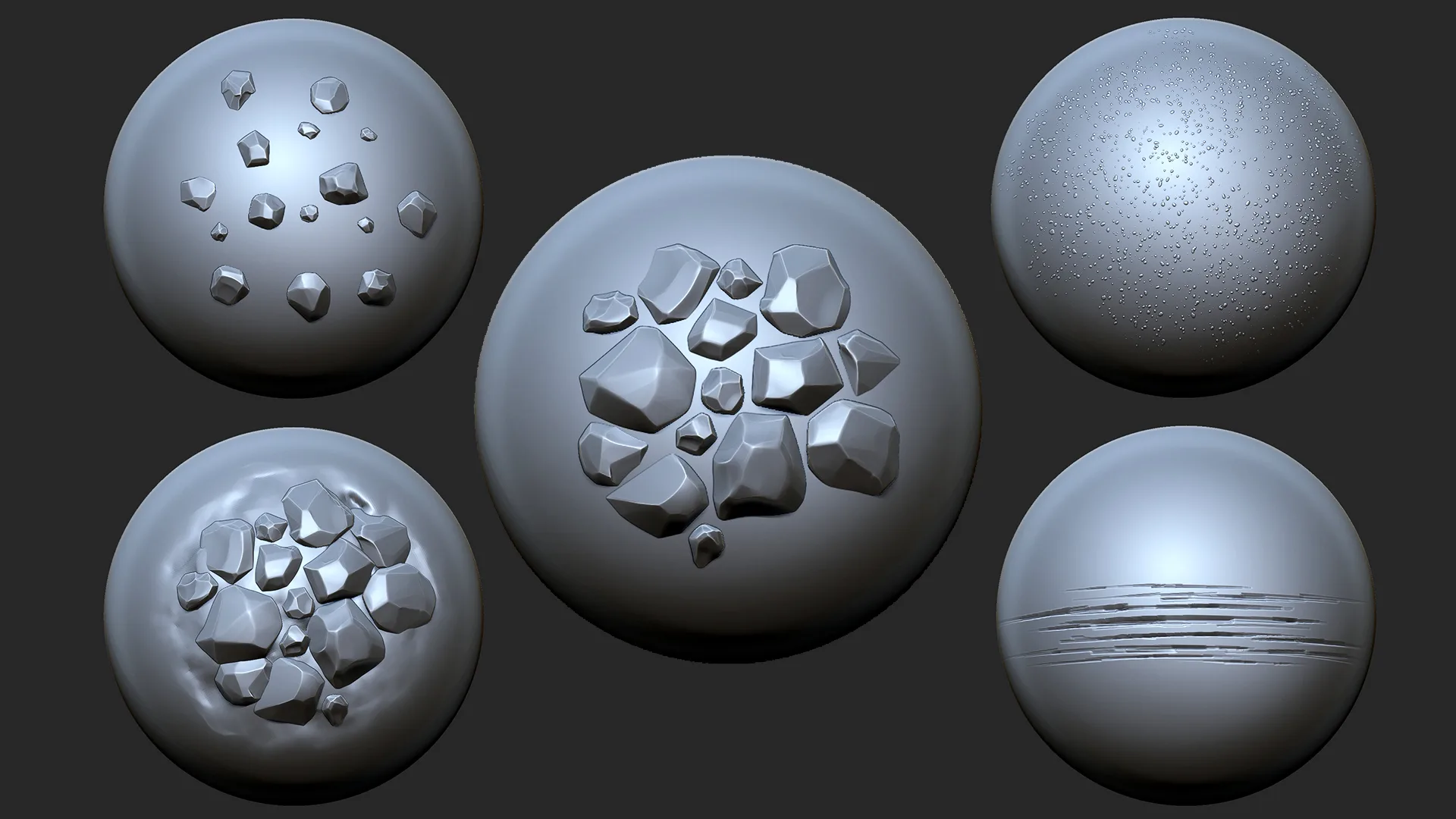 Zbrush - Stylized Rock Brush Vol. 1