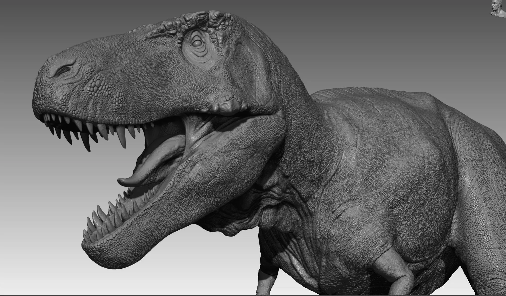 Create a T-Rex (Full Body) Timelapse