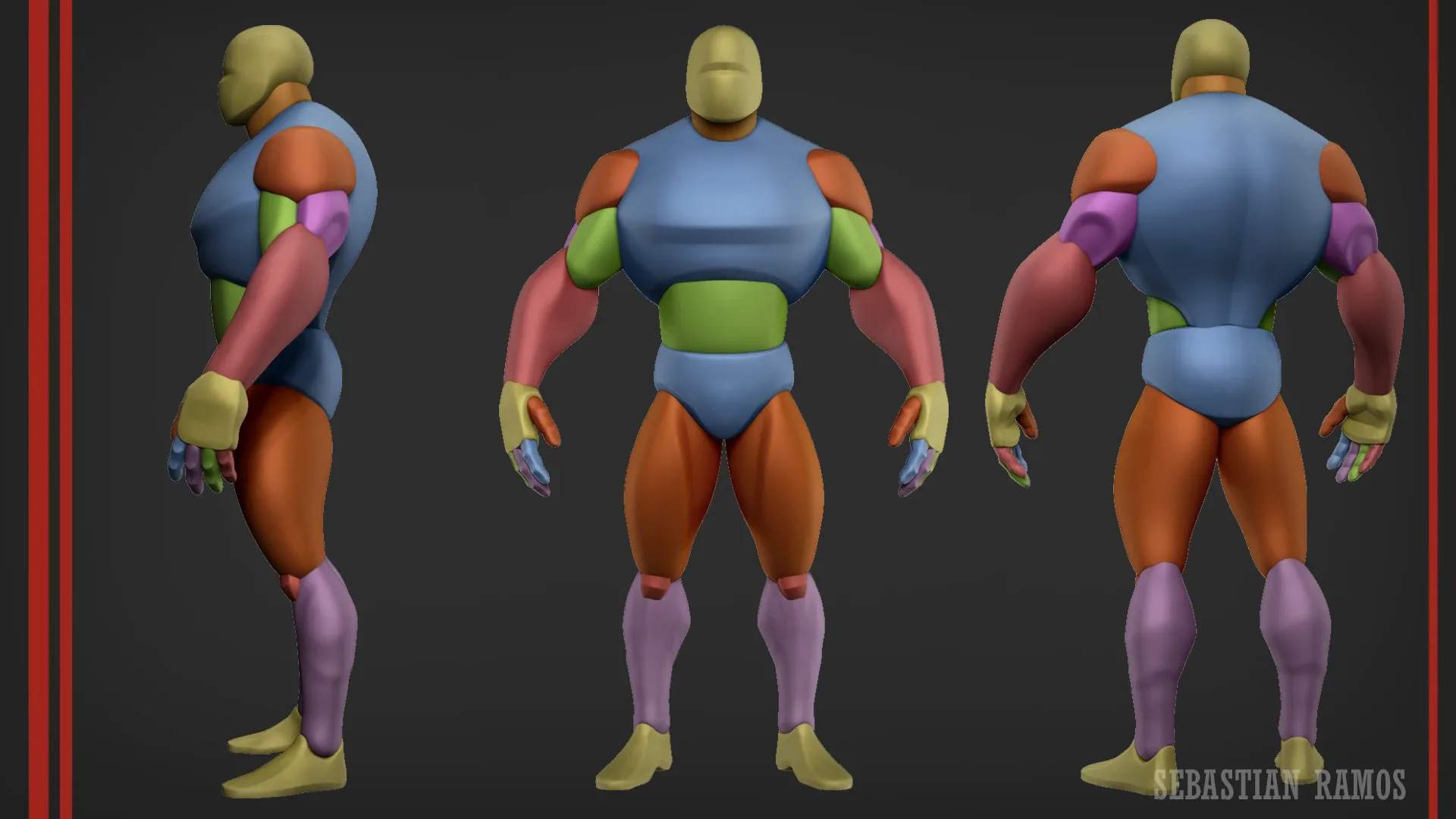 Stylized Basemesh Big Male