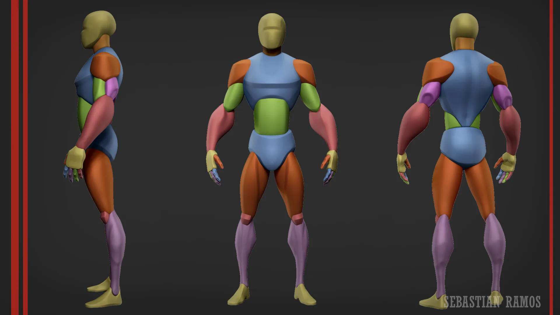 Stylized Basemesh Pack of 3