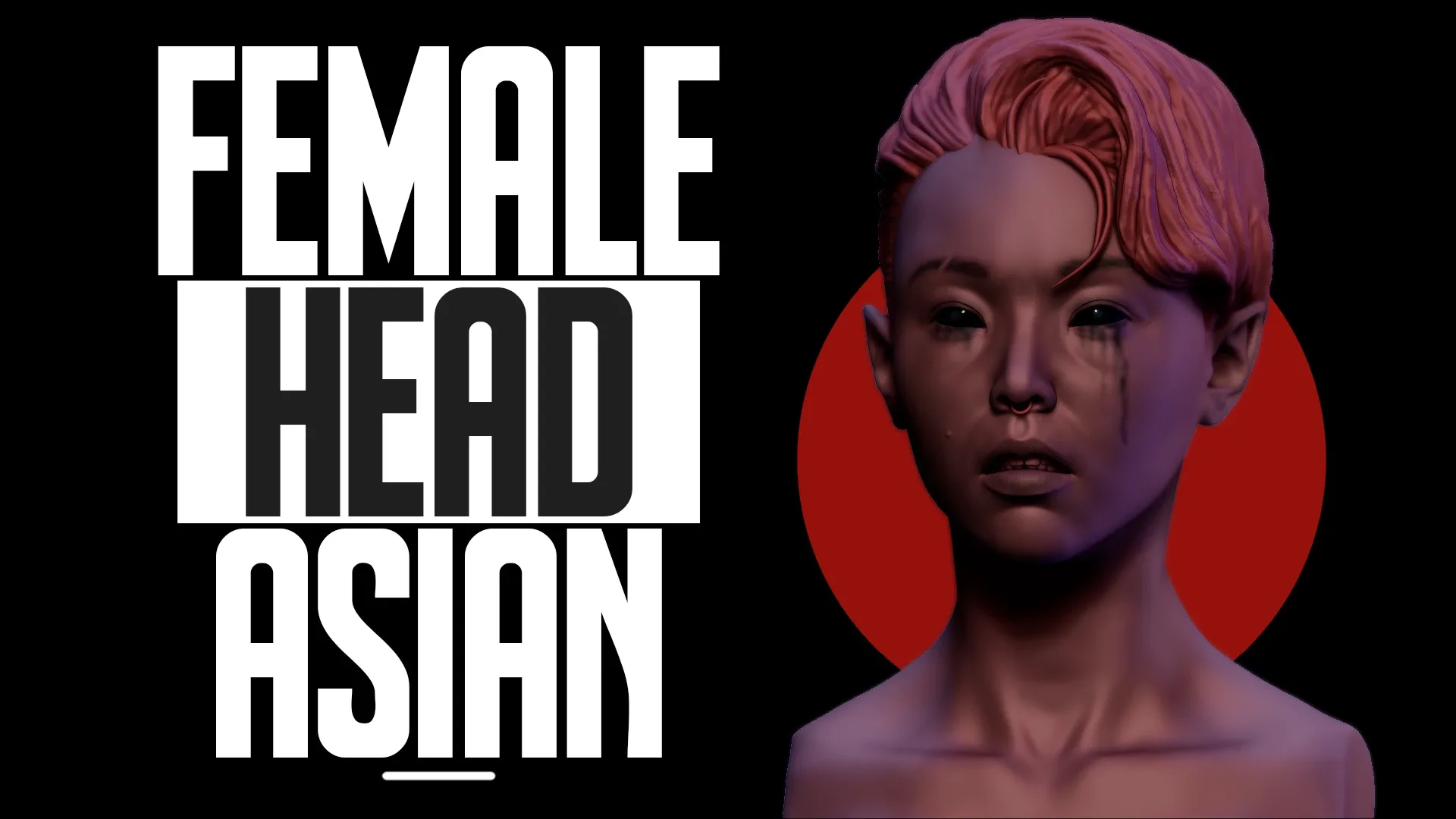 Female Head - Asian