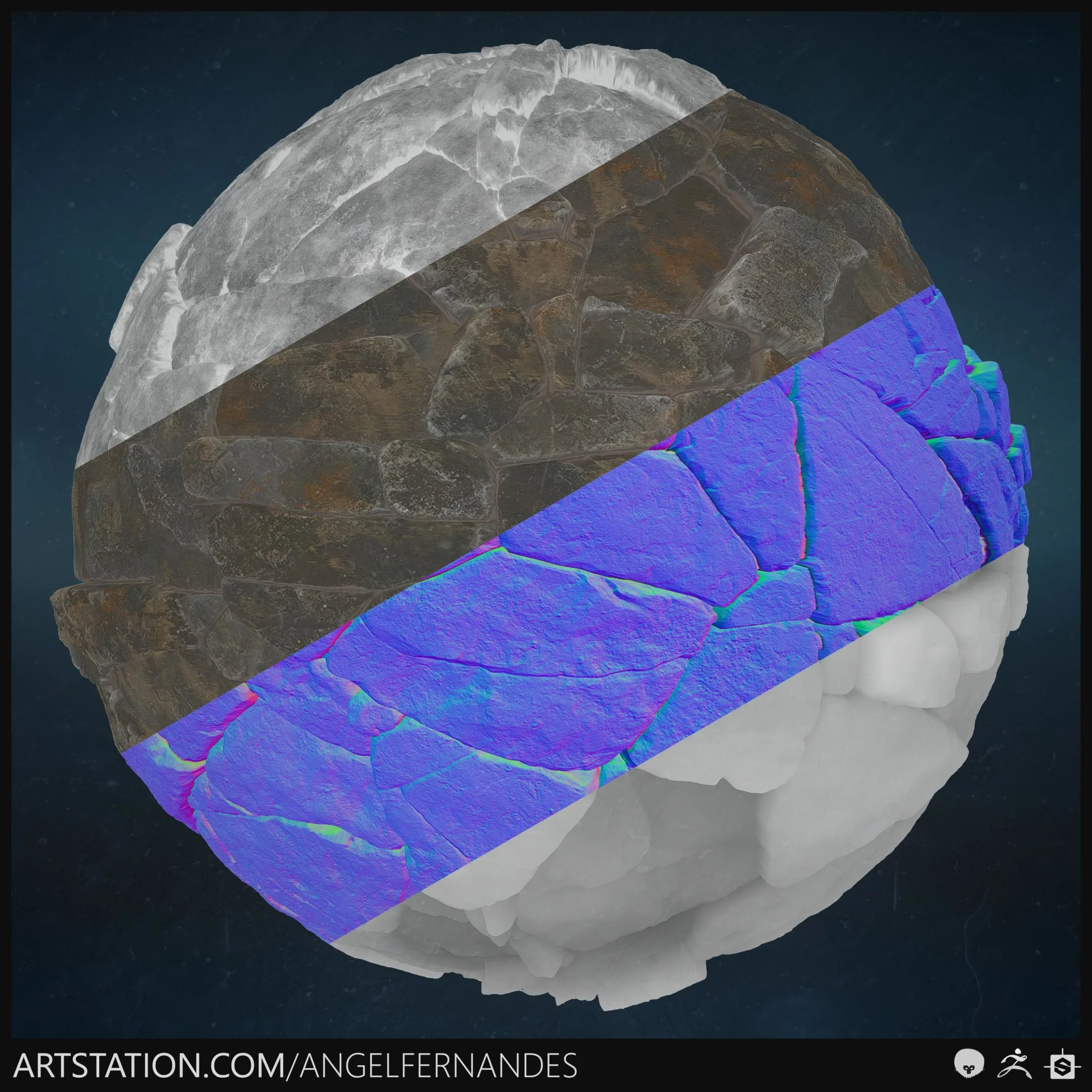 Stone Wall - Substance Designer ZBrush