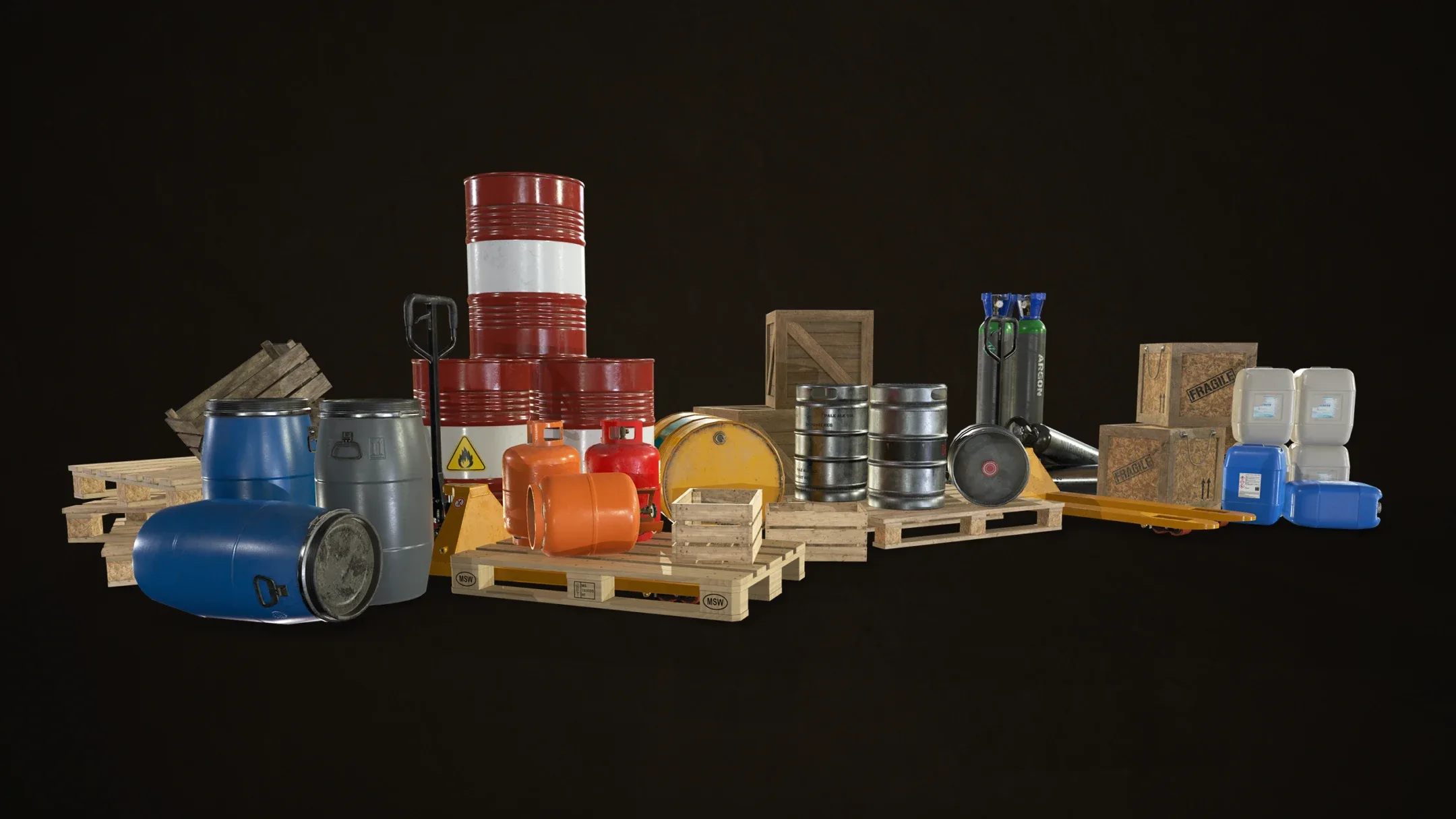 Industrial Warehouse Pack Vol 1 - Low Poly