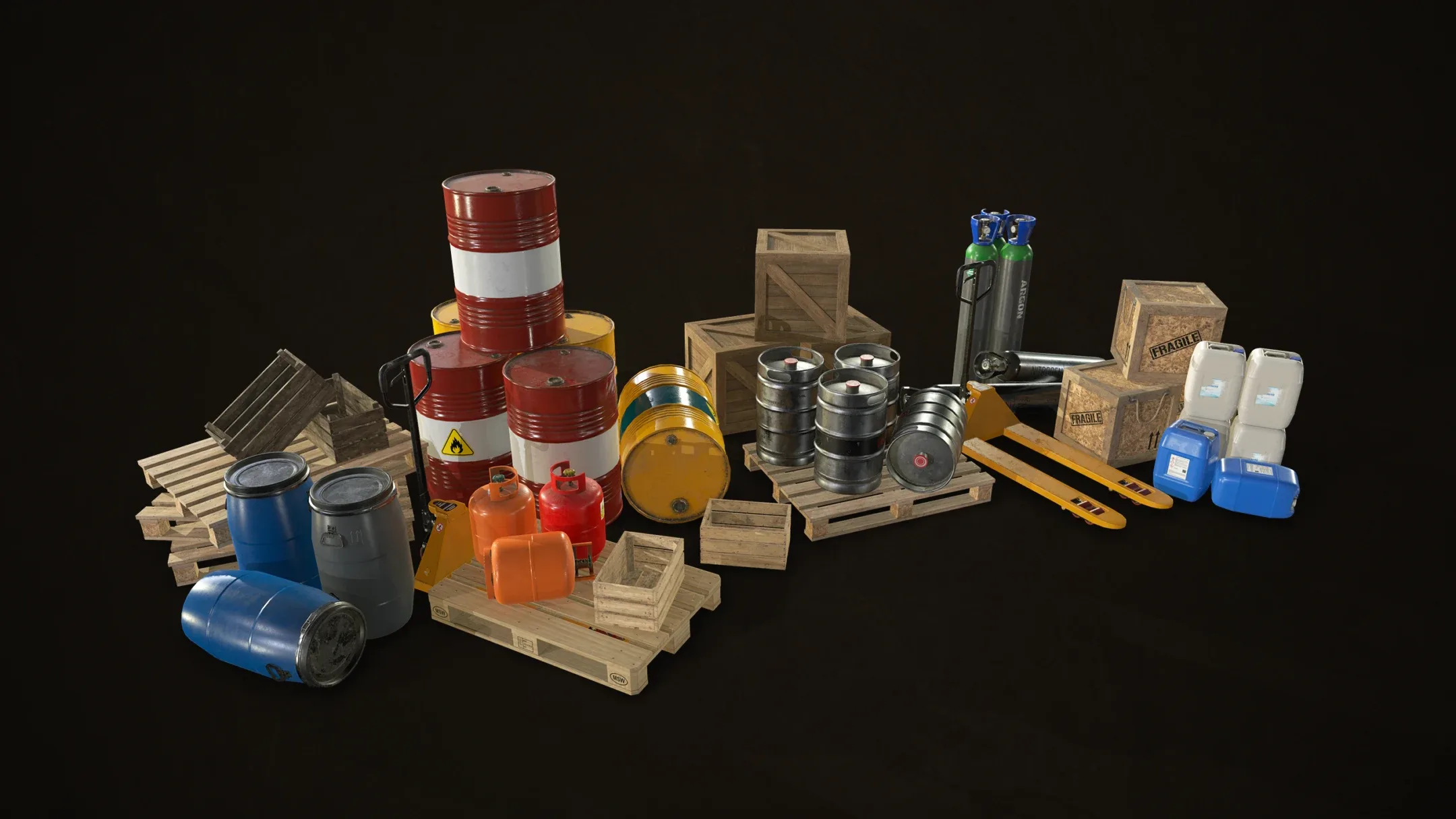Industrial Warehouse Pack Vol 1 - Low Poly