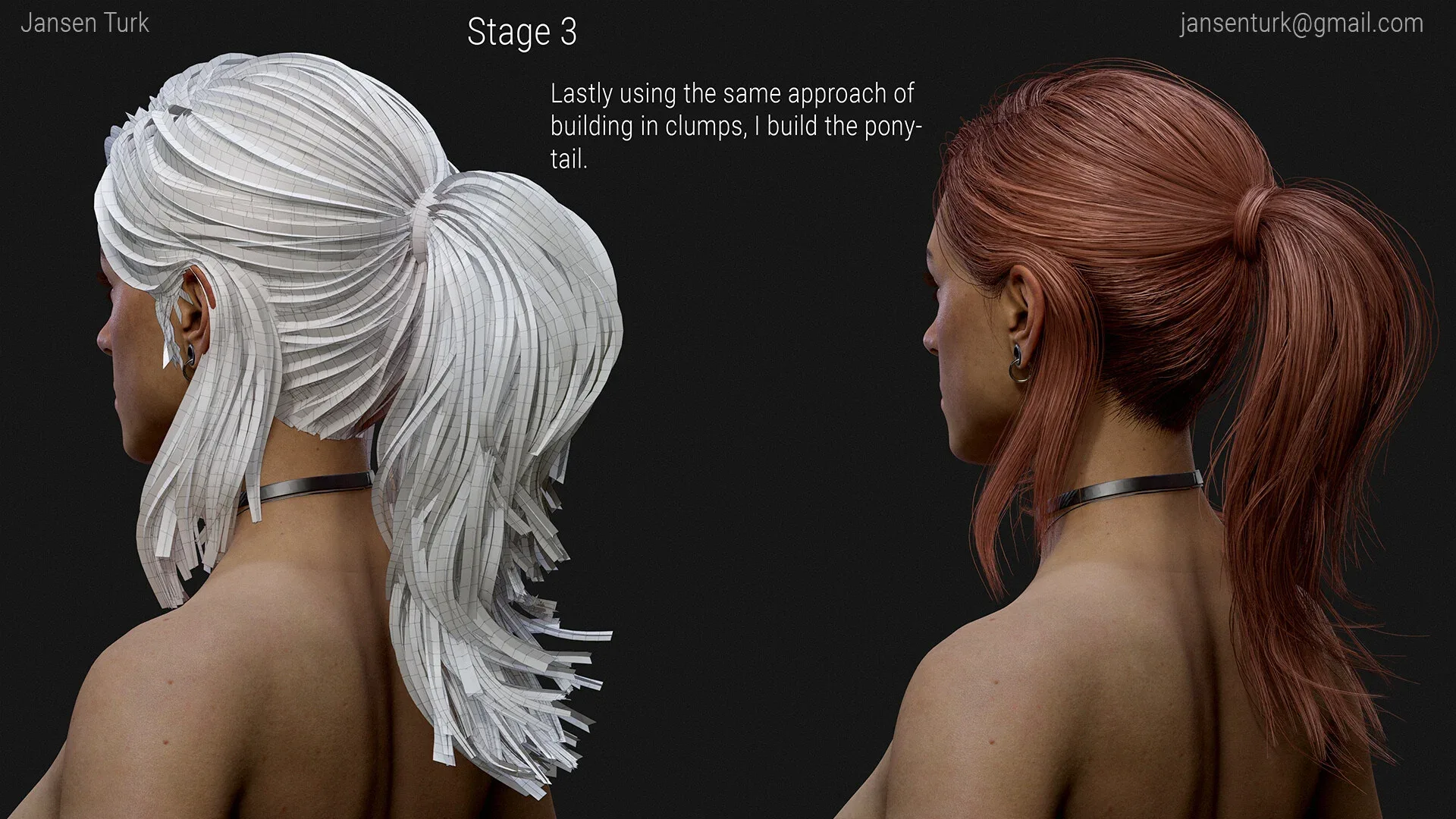 Real-Time Ponytail + Bun Hair Assets
