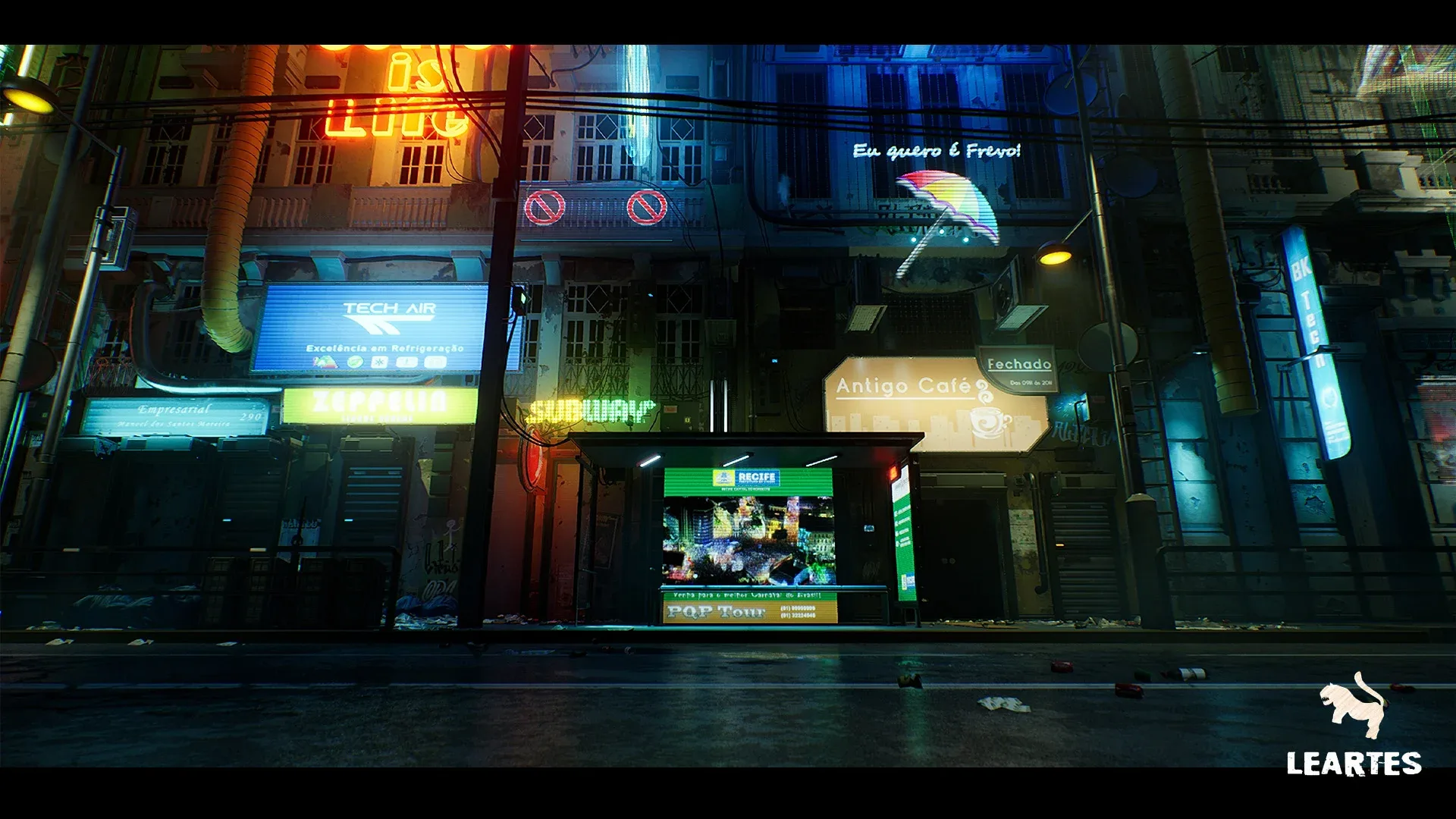 Cyberpunk City / Recife Environment