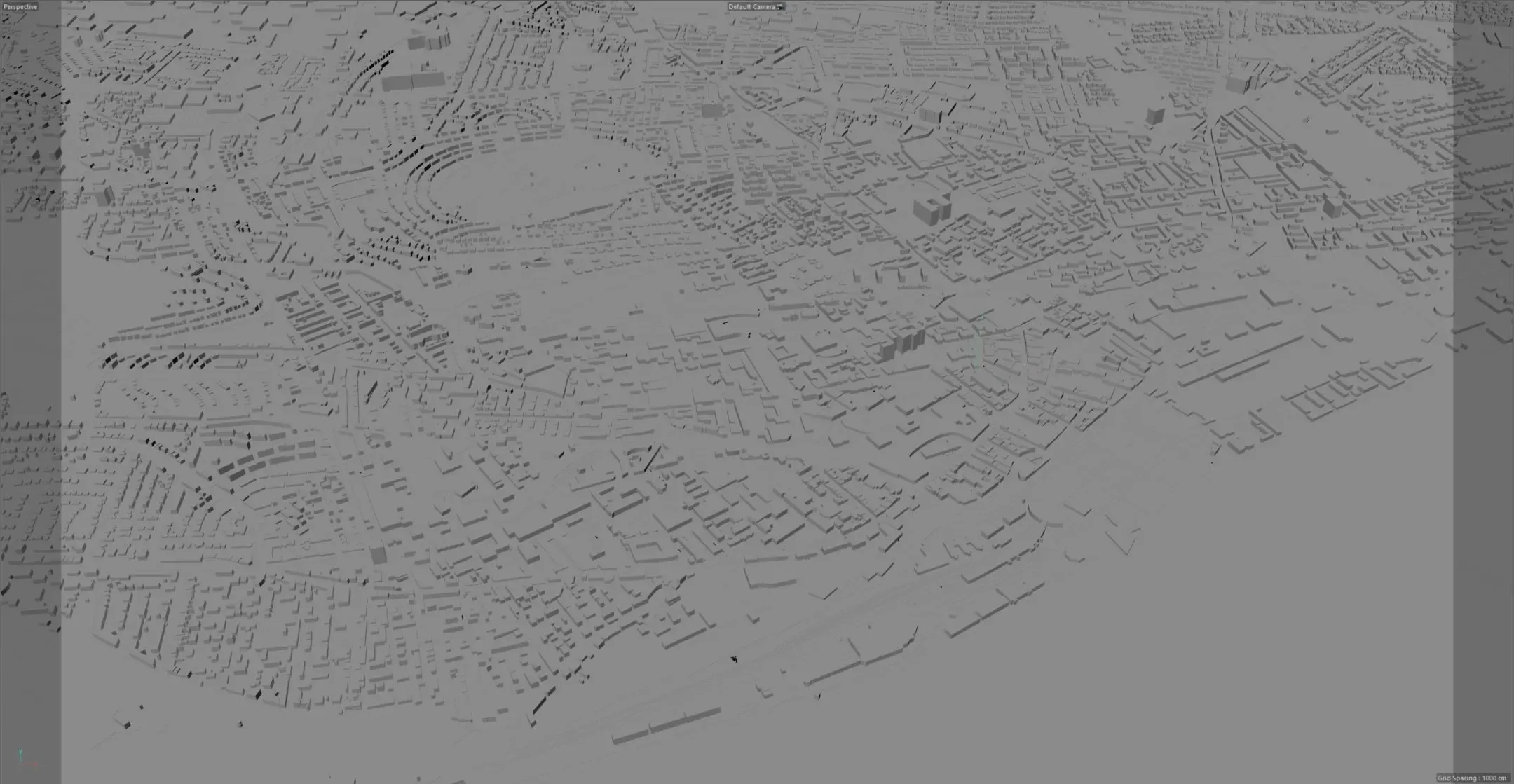 Dundee City Scotland UK 3D Model 60km