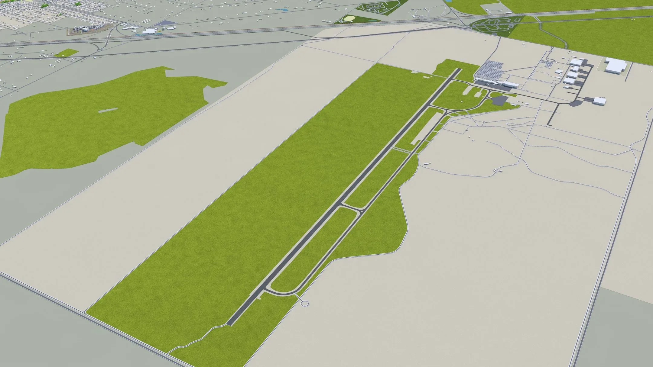 Geelong City Australia 3D Model FlippedNormals