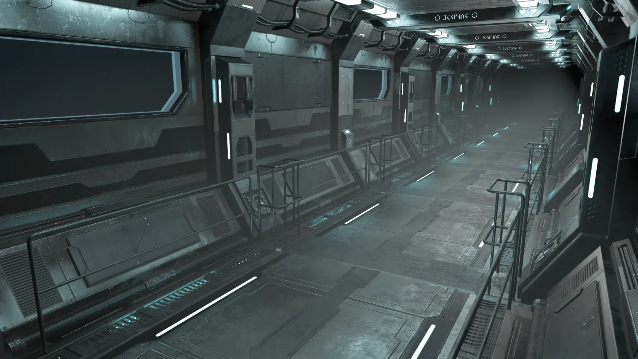 Sci-Fi Modular Corridor Version 1 - Low Poly