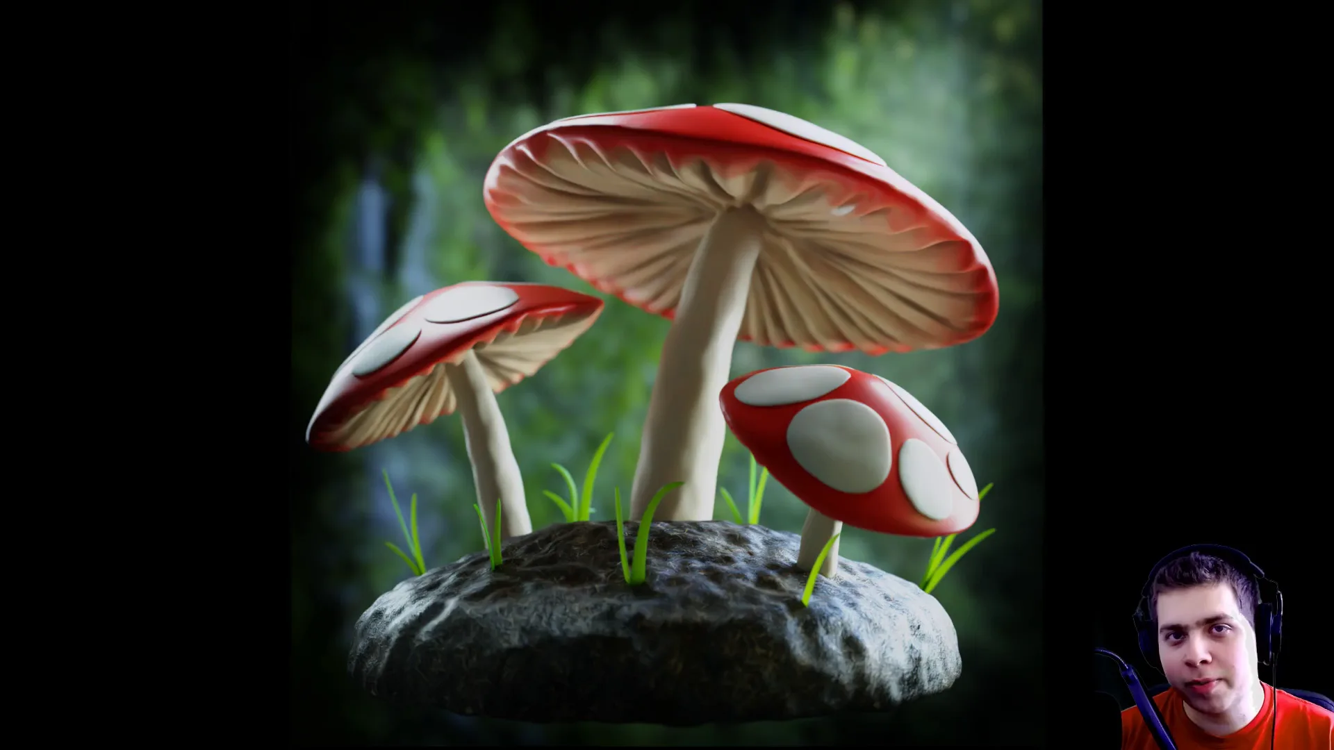 Mushroom Forest Scene (Blender Tutorial)