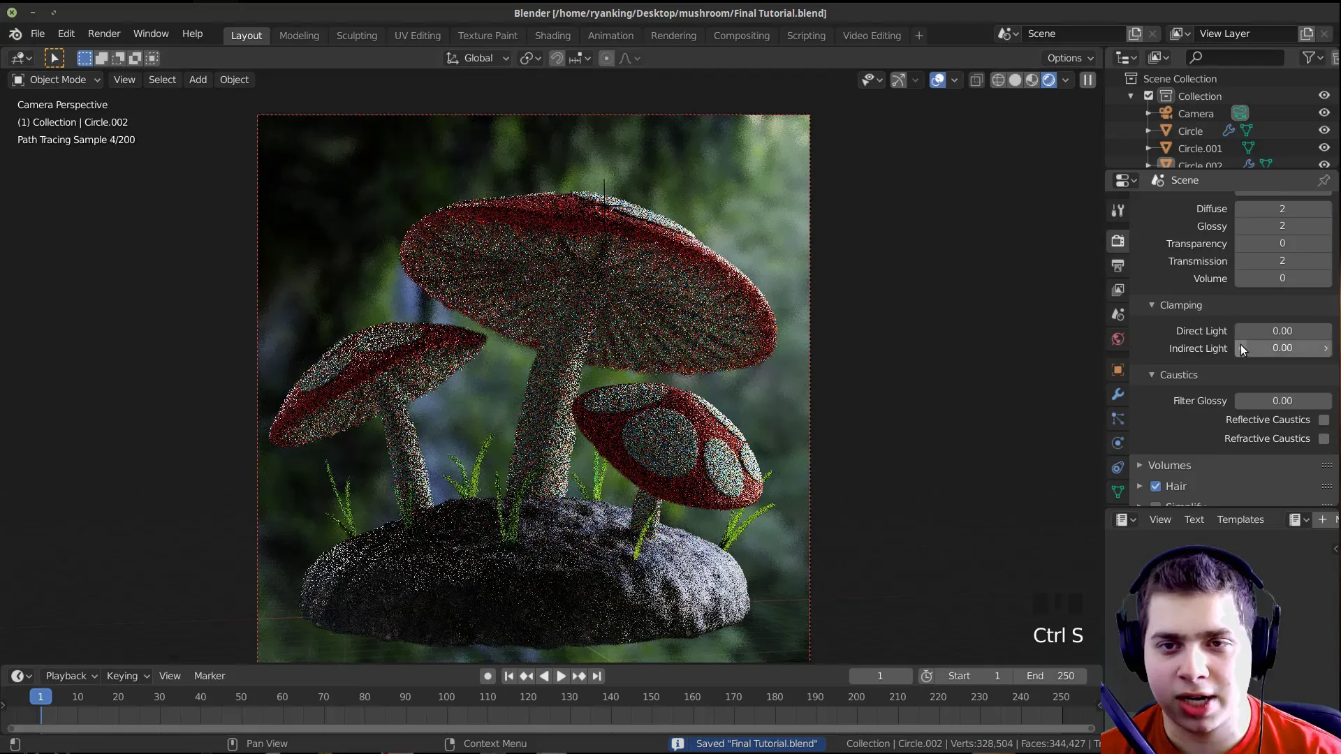 Mushroom Forest Scene (Blender Tutorial)