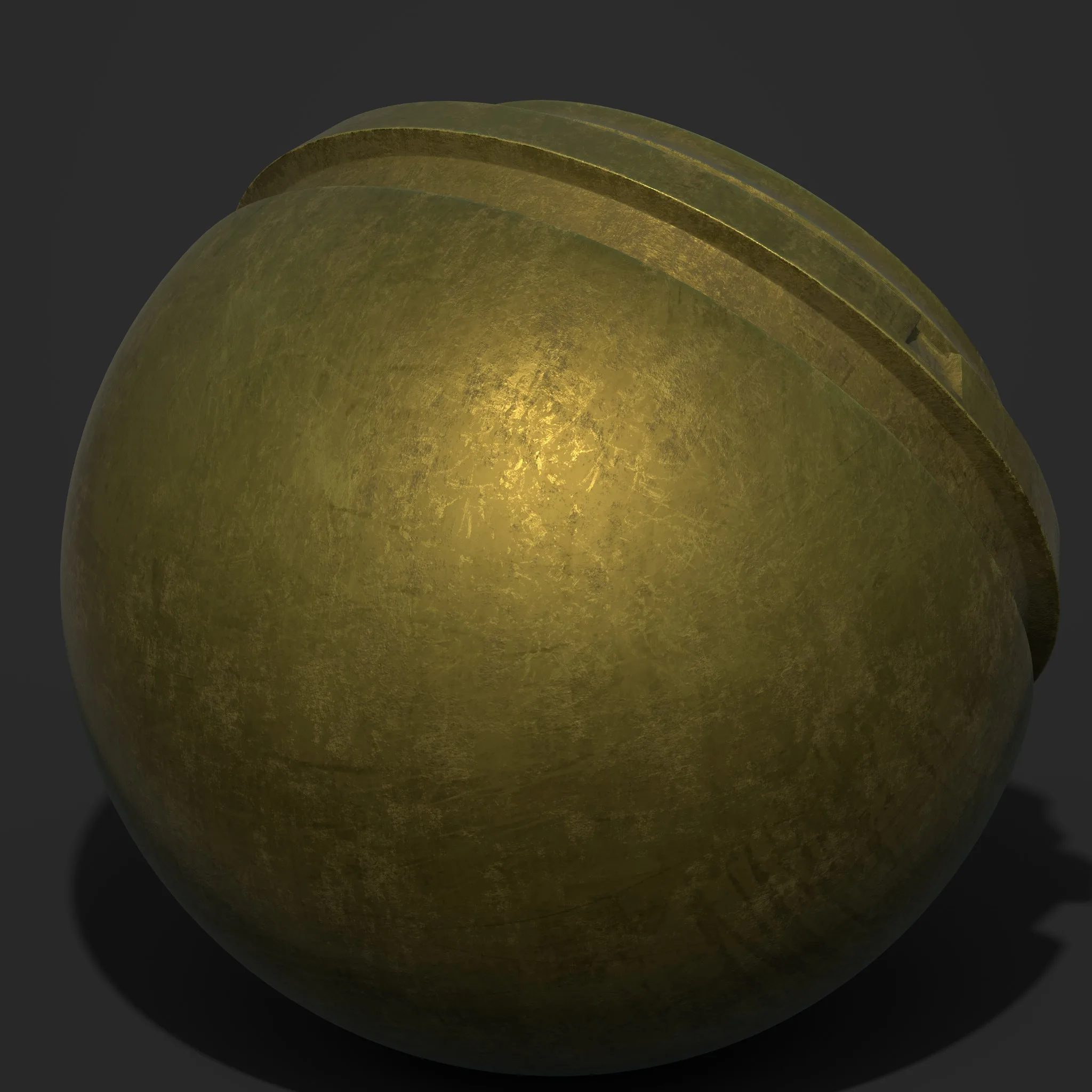 Brass Smart Material FlippedNormals