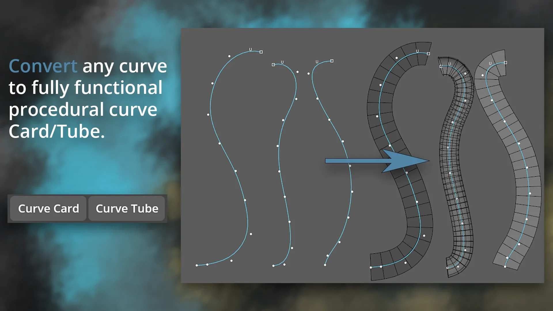[Studio] GS CurveTools v1.3 - Maya Plug-in. Curve Controlled Hair Cards, Pipes and more.