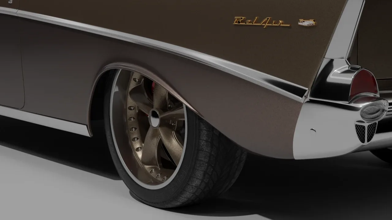 1957 Chevrolet Bel Air Modified 3D Model