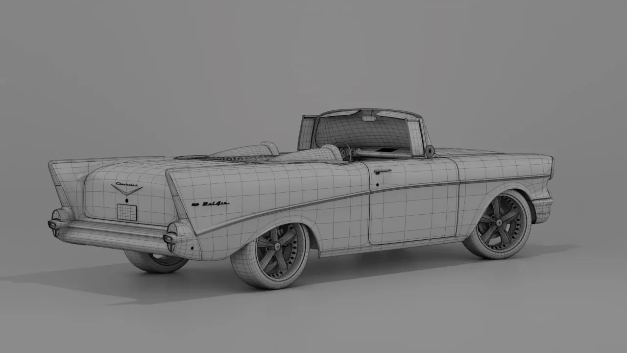 1957 Chevrolet Bel Air Modified 3D Model