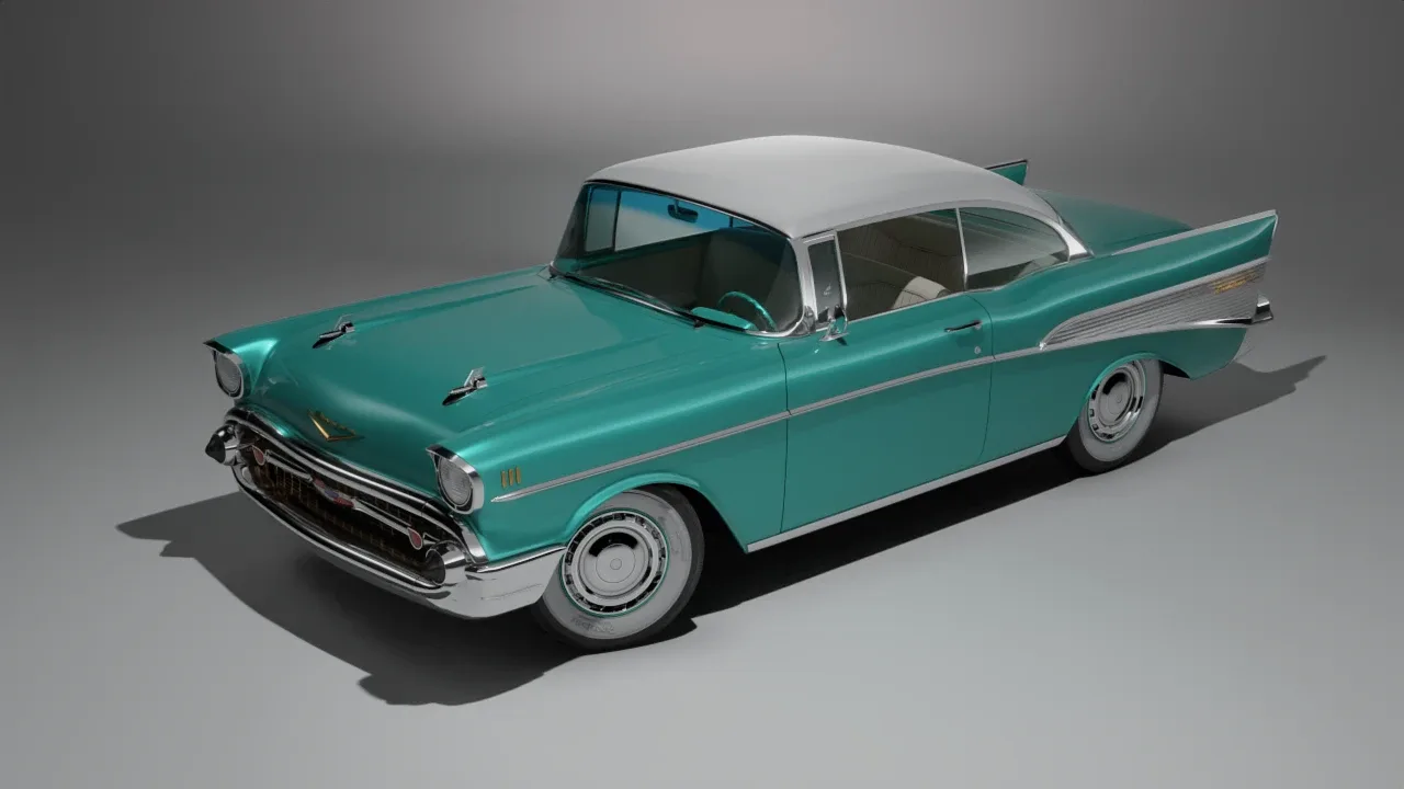 1957 Chevrolet Bel Air Original 3D Model