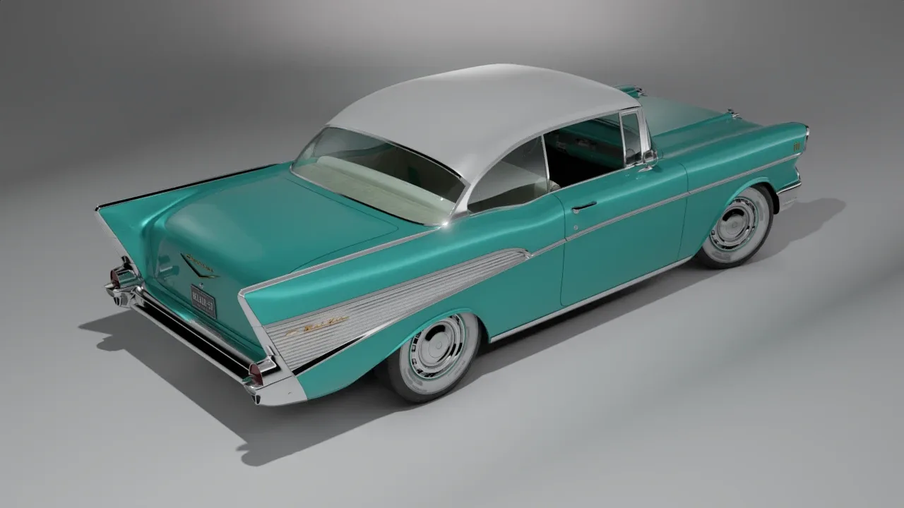 1957 Chevrolet Bel Air Original 3D Model