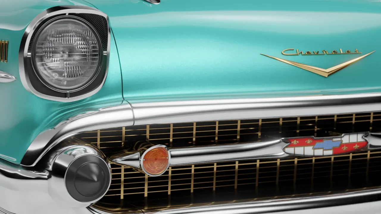 1957 Chevrolet Bel Air Original 3D Model