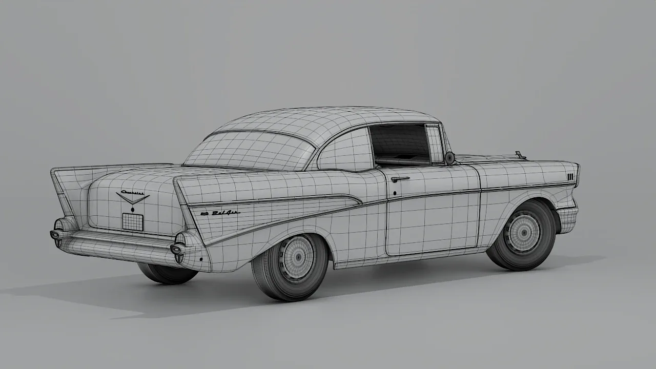 1957 Chevrolet Bel Air Original 3D Model