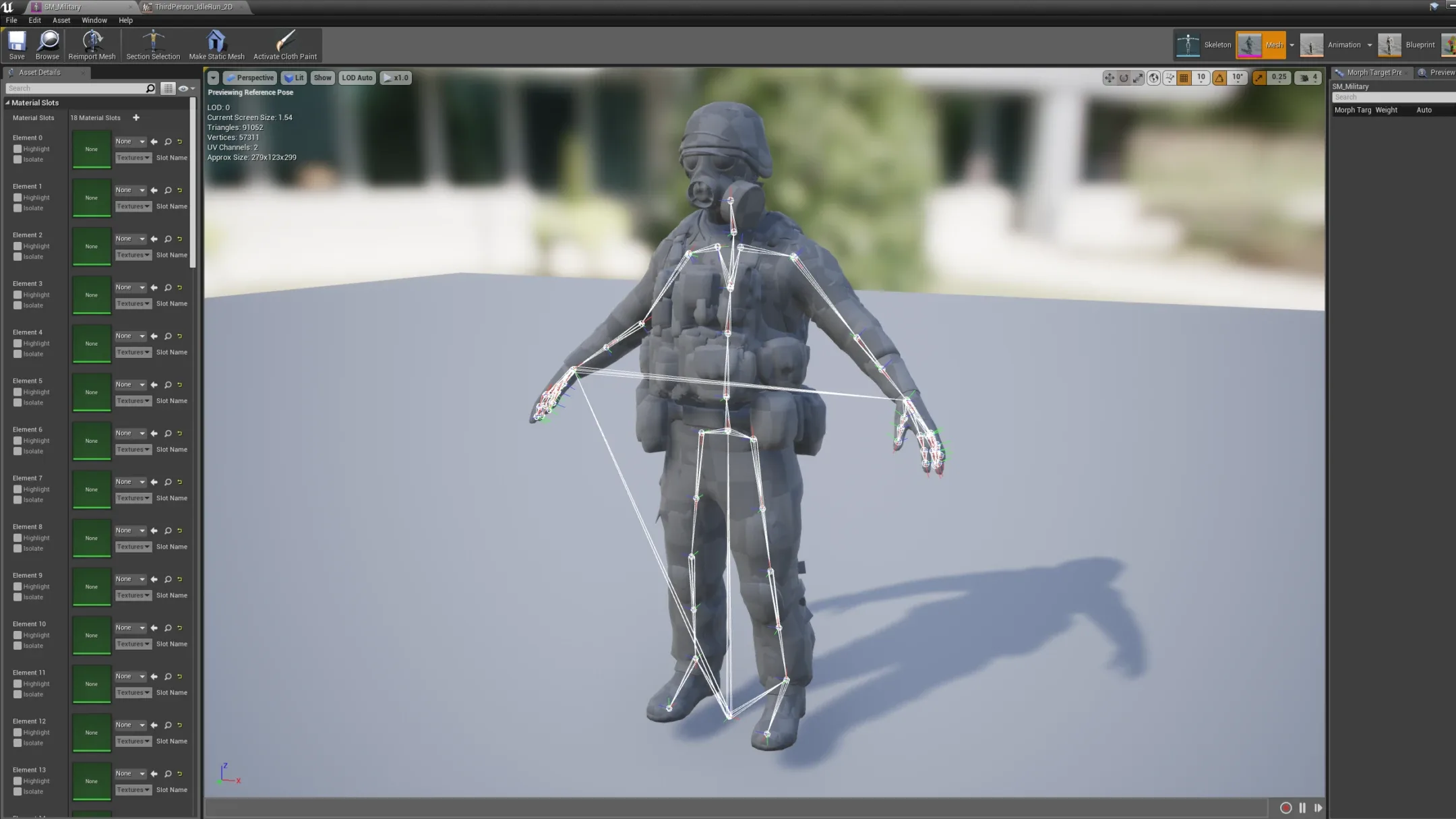 Modular Military Character