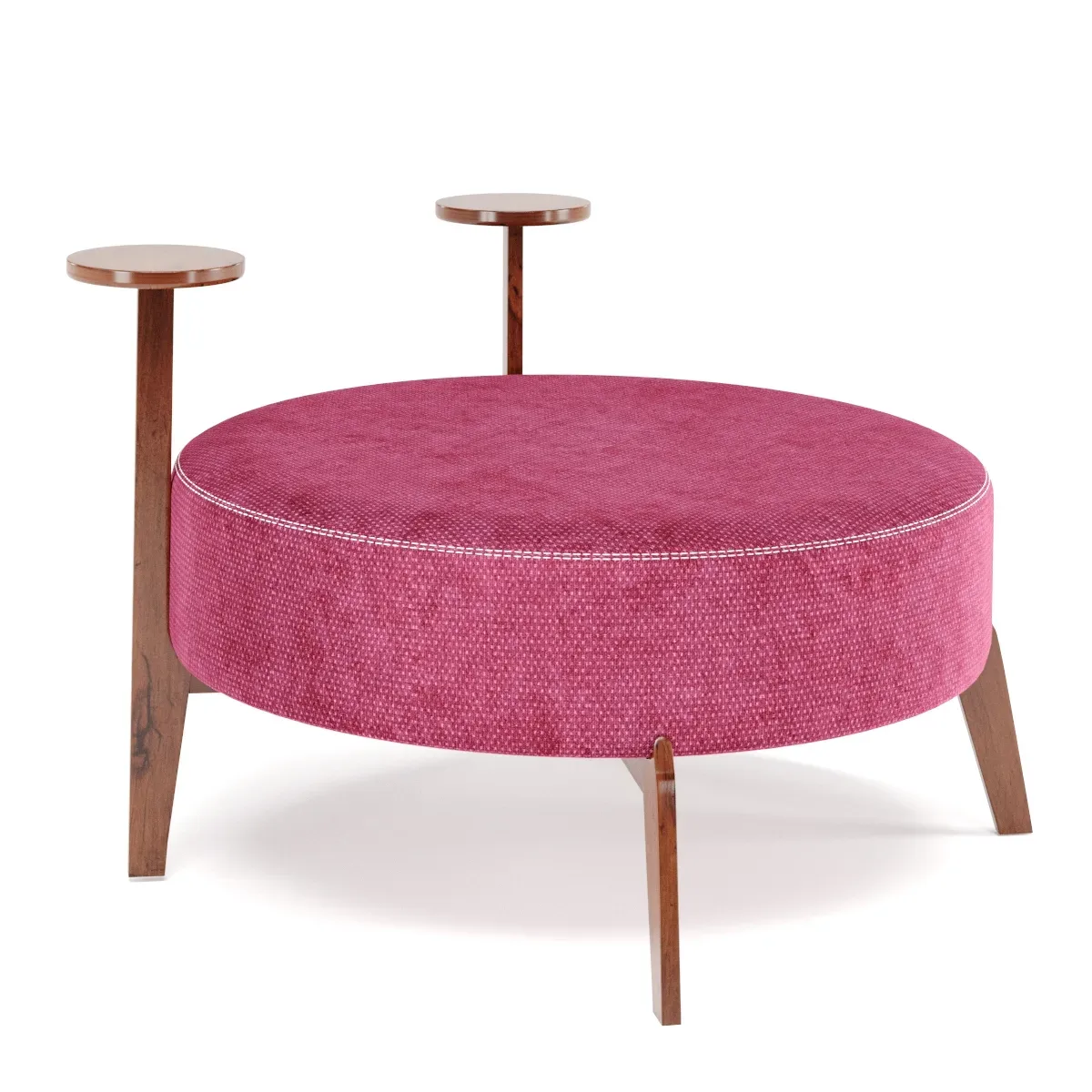 Poufs Vol 4 - Round Velvet Pouf by Adjustable Color