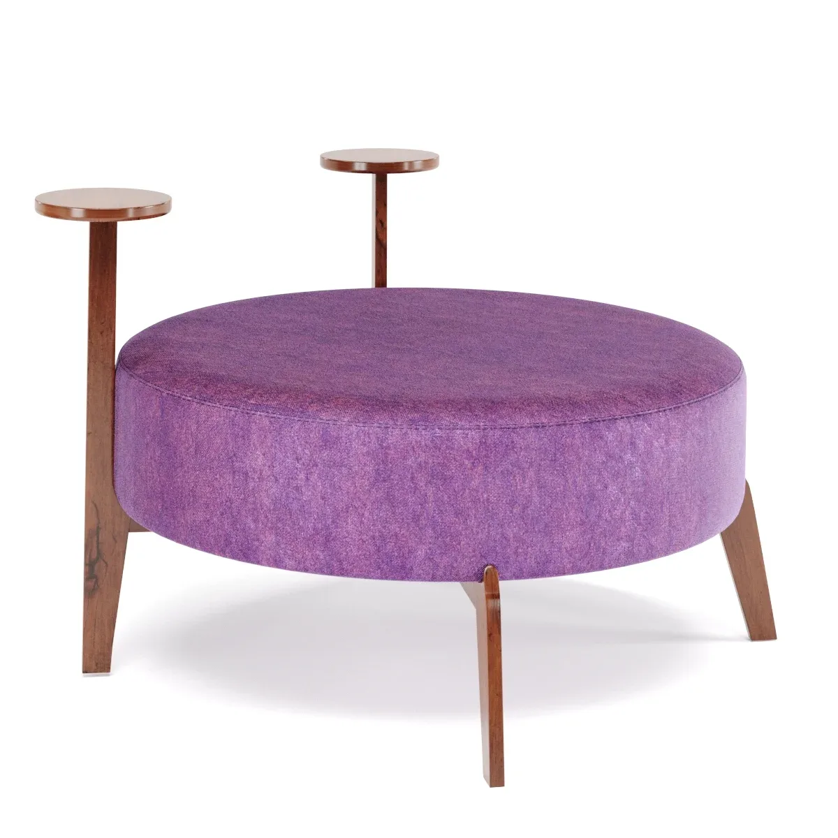 Poufs Vol 4 - Round Velvet Pouf by Adjustable Color