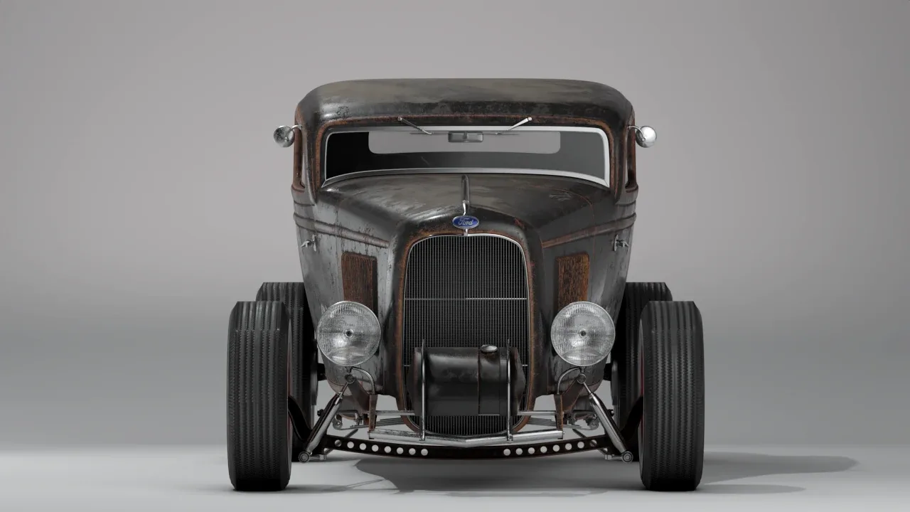 1932 Ford 3 Windows Modified Rat-Rod