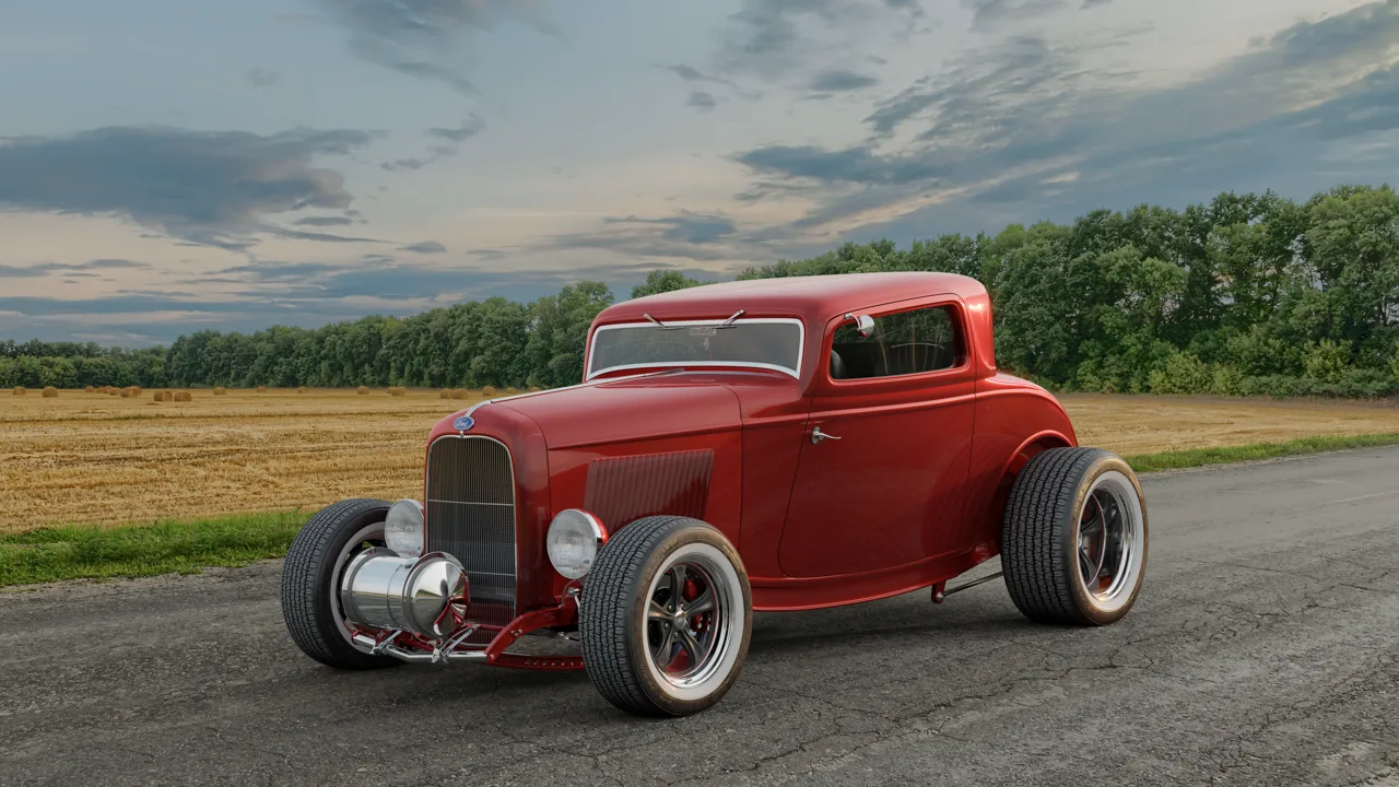 1932 Ford 3 Windows Modified Hot-Rod