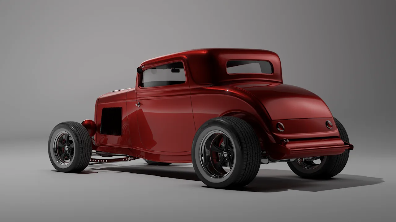 1932 Ford 3 Windows Modified Hot-Rod