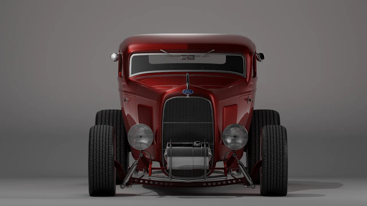 1932 Ford 3 Windows Modified Hot-Rod