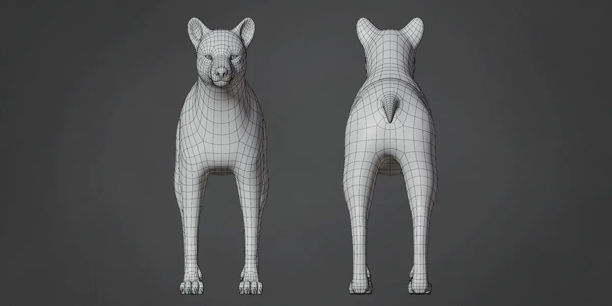 Base Meshes Animal Starter Kit 1 + Rig