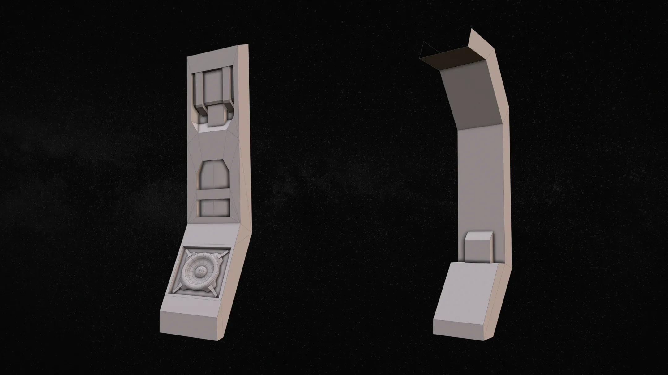 Sci-Fi Modular Corridor with Door Version 1