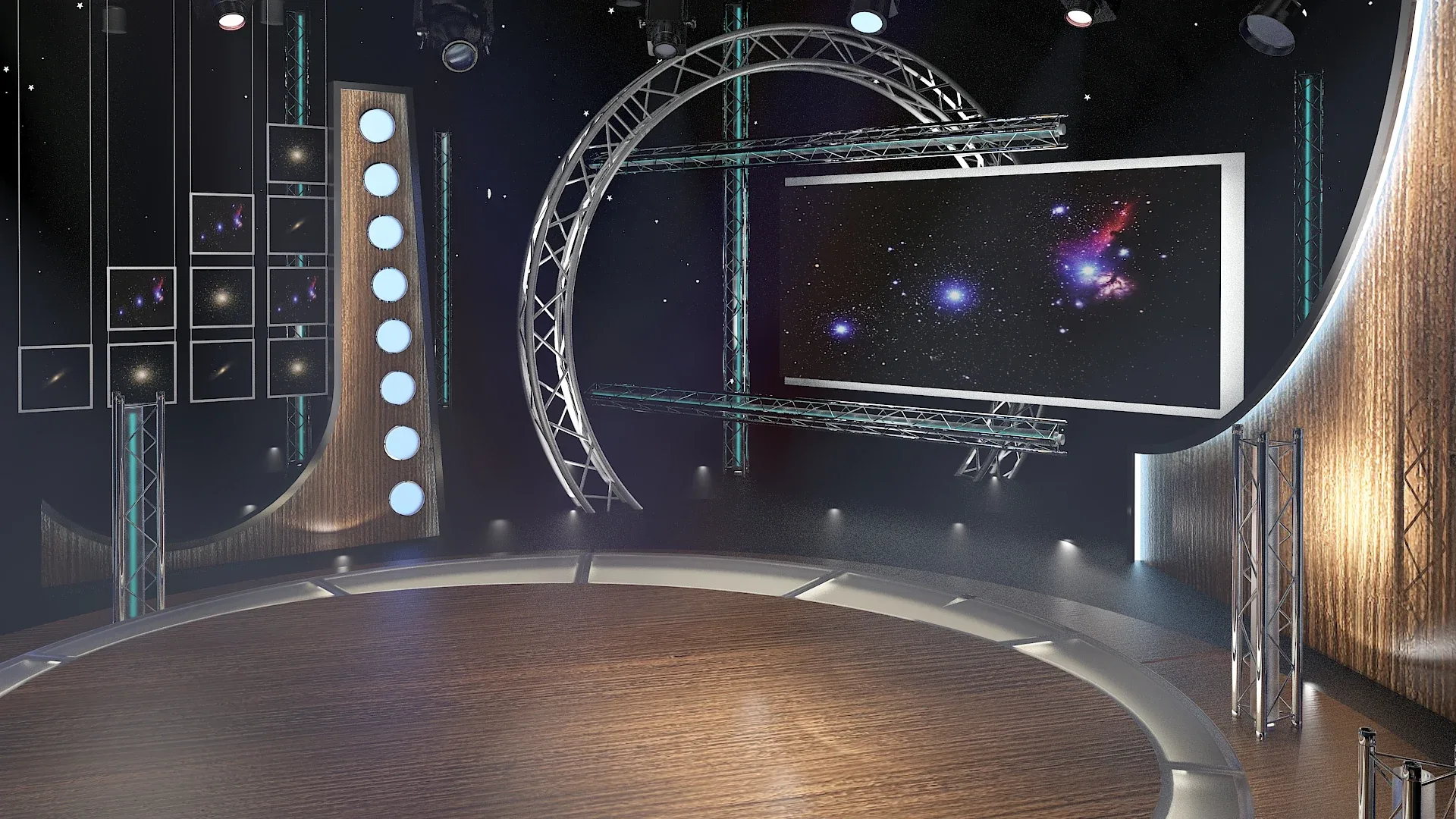 Virtual TV Studio Chat Set 23