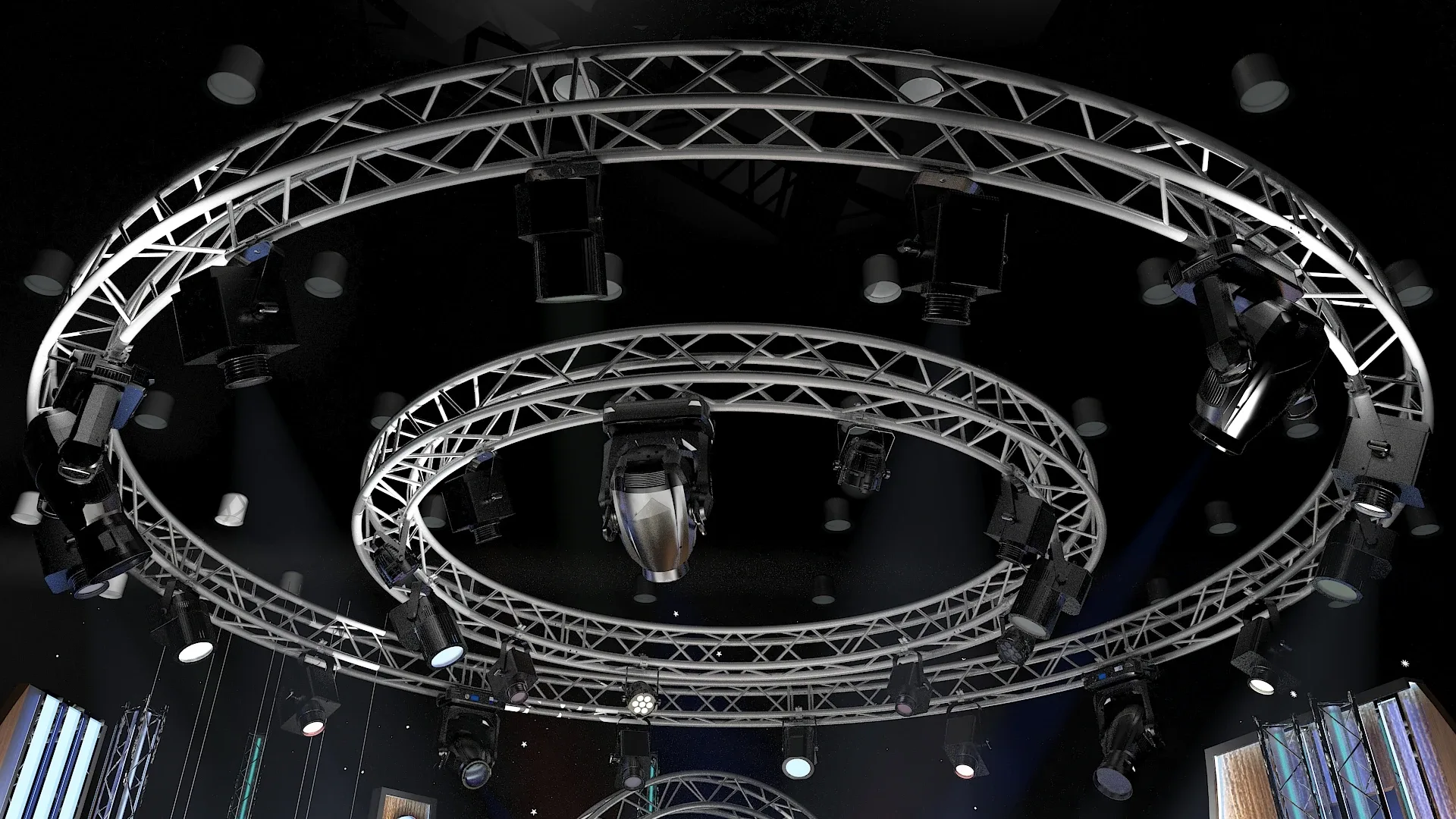 Virtual TV Studio Chat Set 23