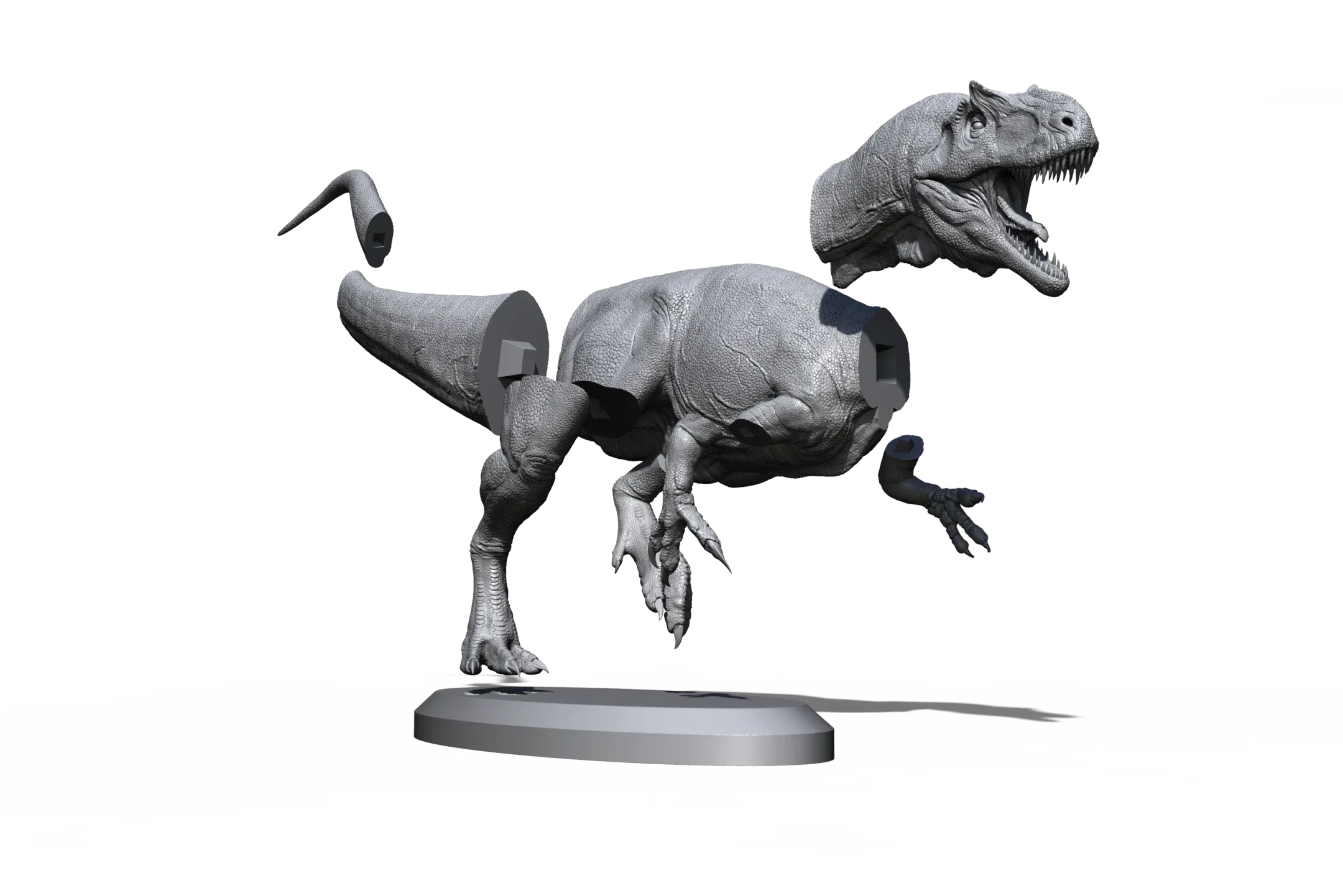 Allosaurus Model for 3D Printing