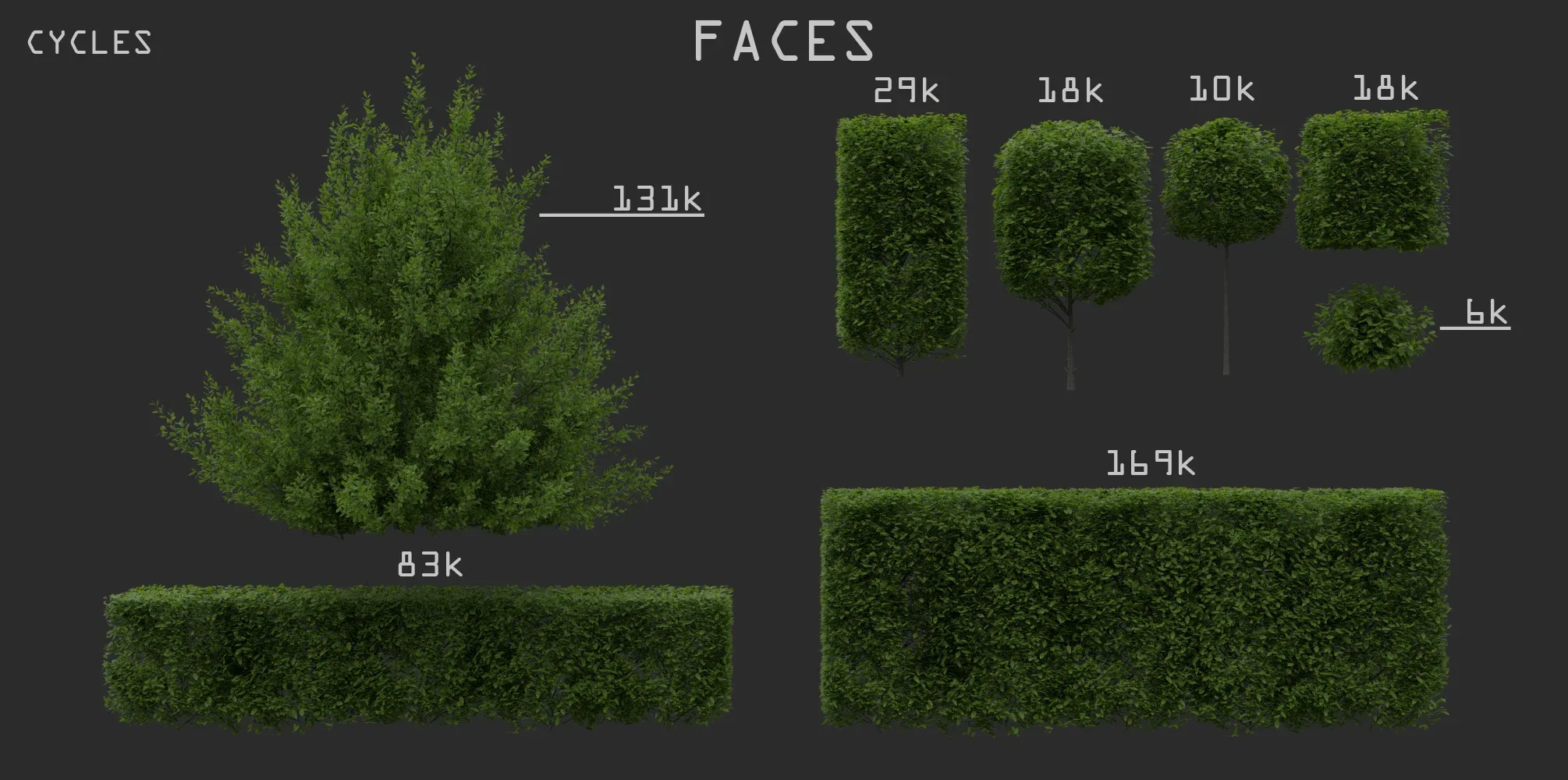 Hedges & Shrubs Pack