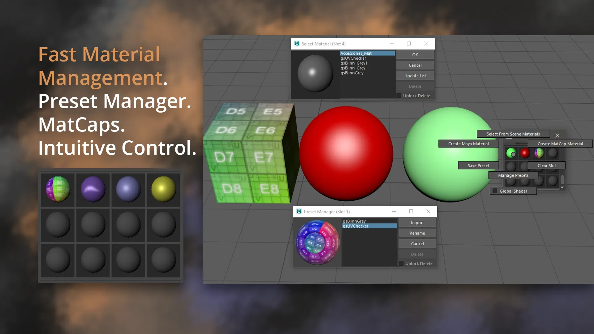[Studio] GS TOOLBOX v1.2 - Maya Modeling Plug-in. Interactive Creasing/Beveling, Fast Instancing and more.