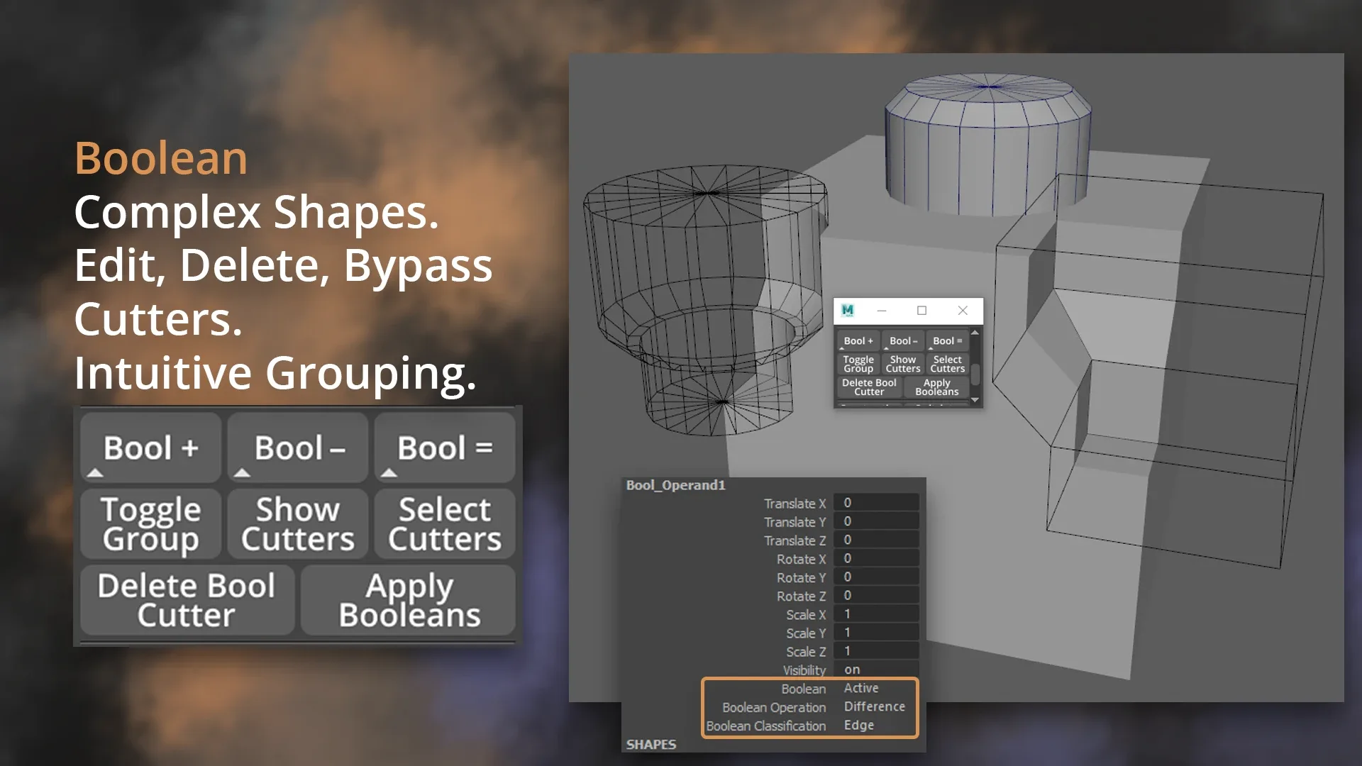 [Studio] GS TOOLBOX v1.2 - Maya Modeling Plug-in. Interactive Creasing/Beveling, Fast Instancing and more.