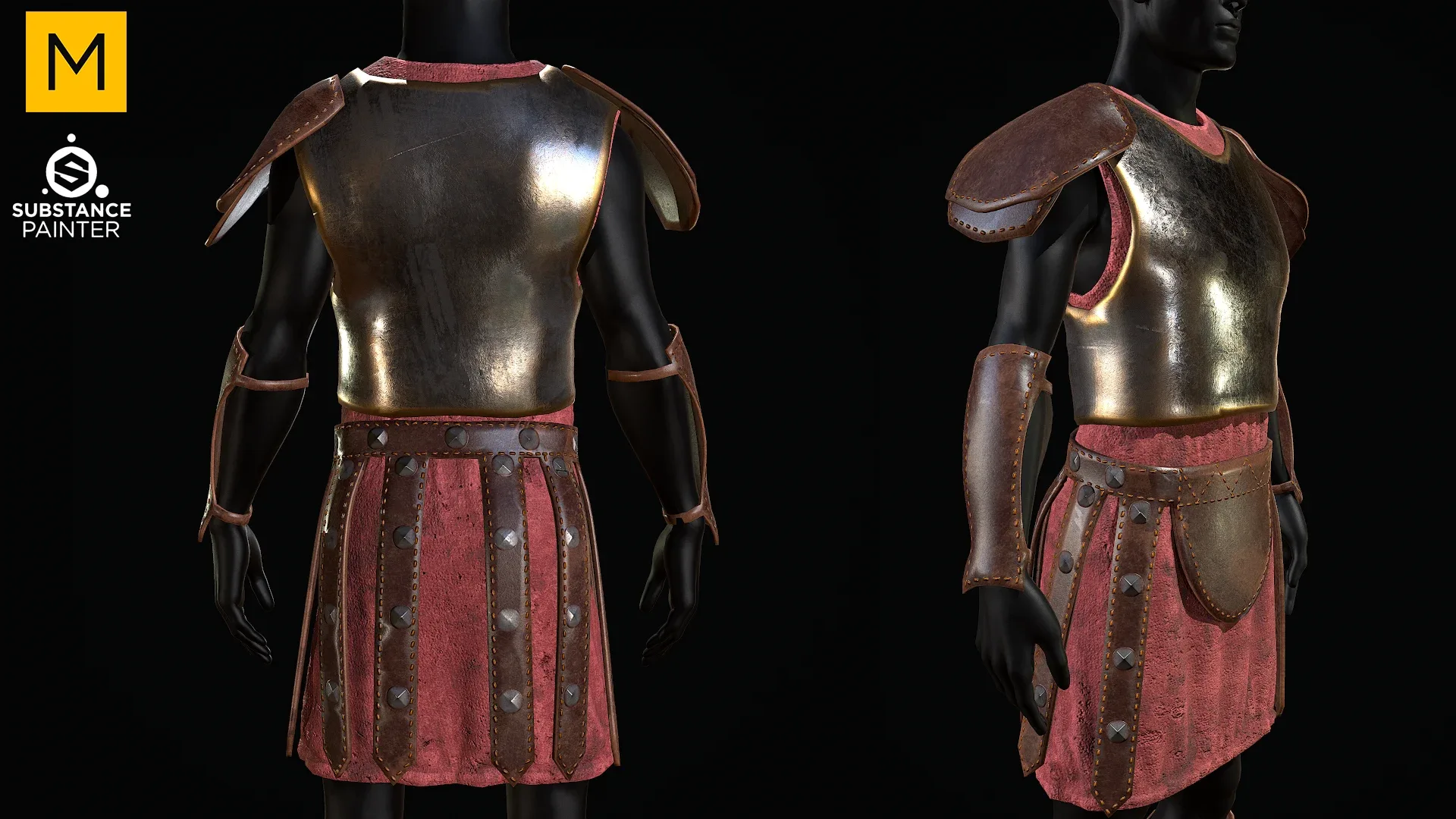 Medieval Armor. CLO 3D & Marvelous & Substance Projects. FBX & OBJ. 4K Textures.