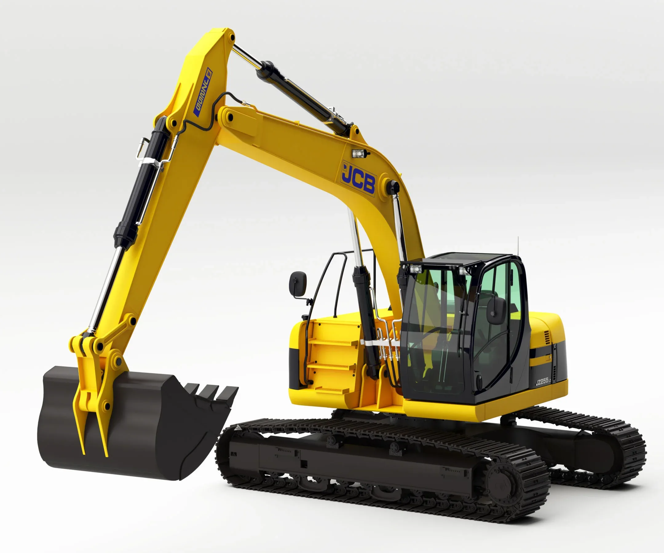 JCB-JZ255 Excavator Rigged 3D Model