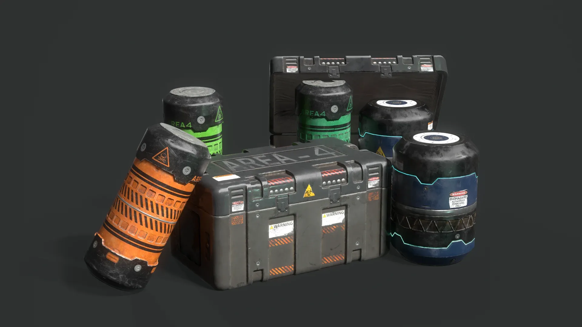 Sci-Fi Pack - 1 Crate & 2 Capsules