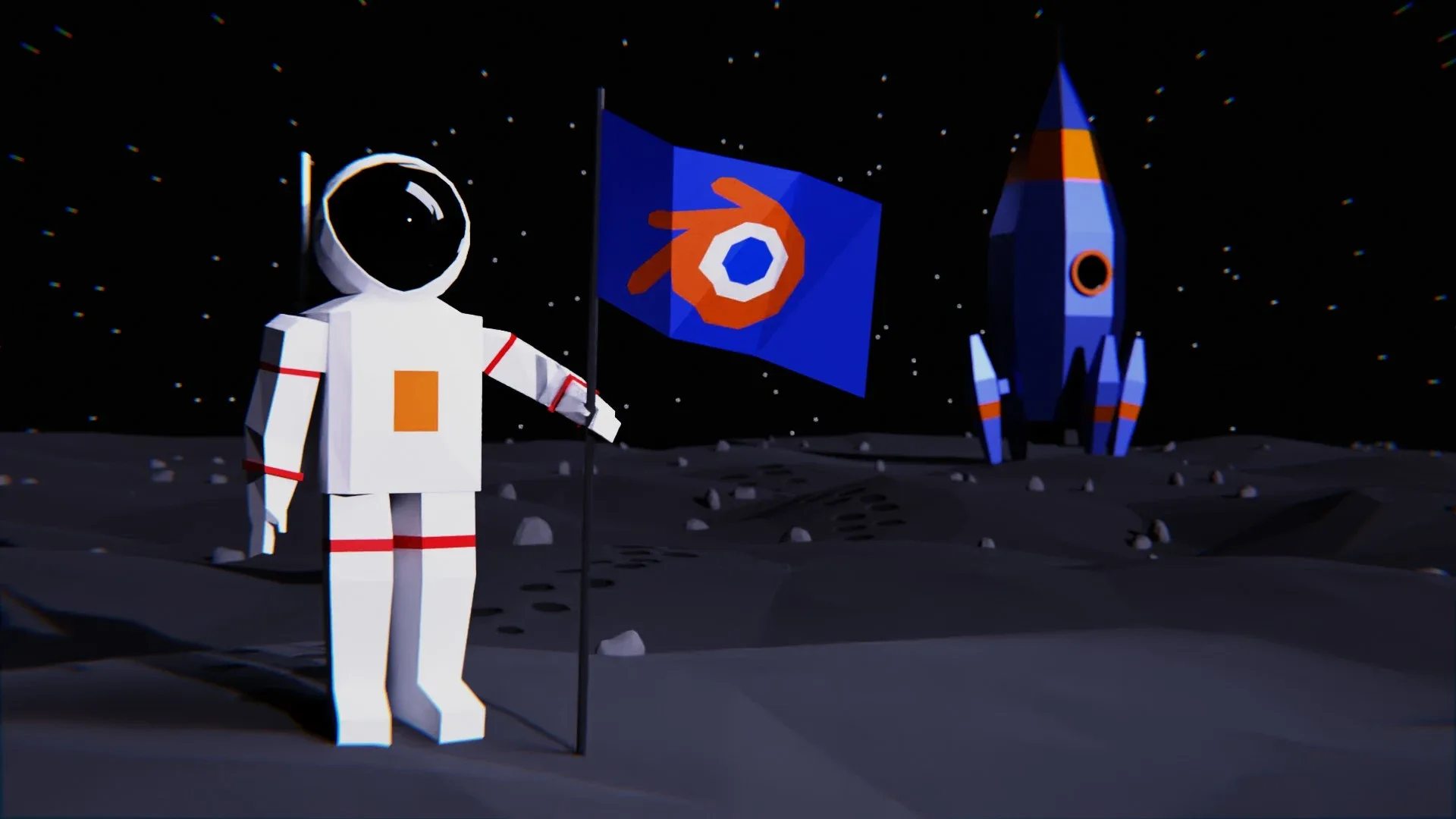 Low Poly Astronaut Animation (Blender Tutorial)